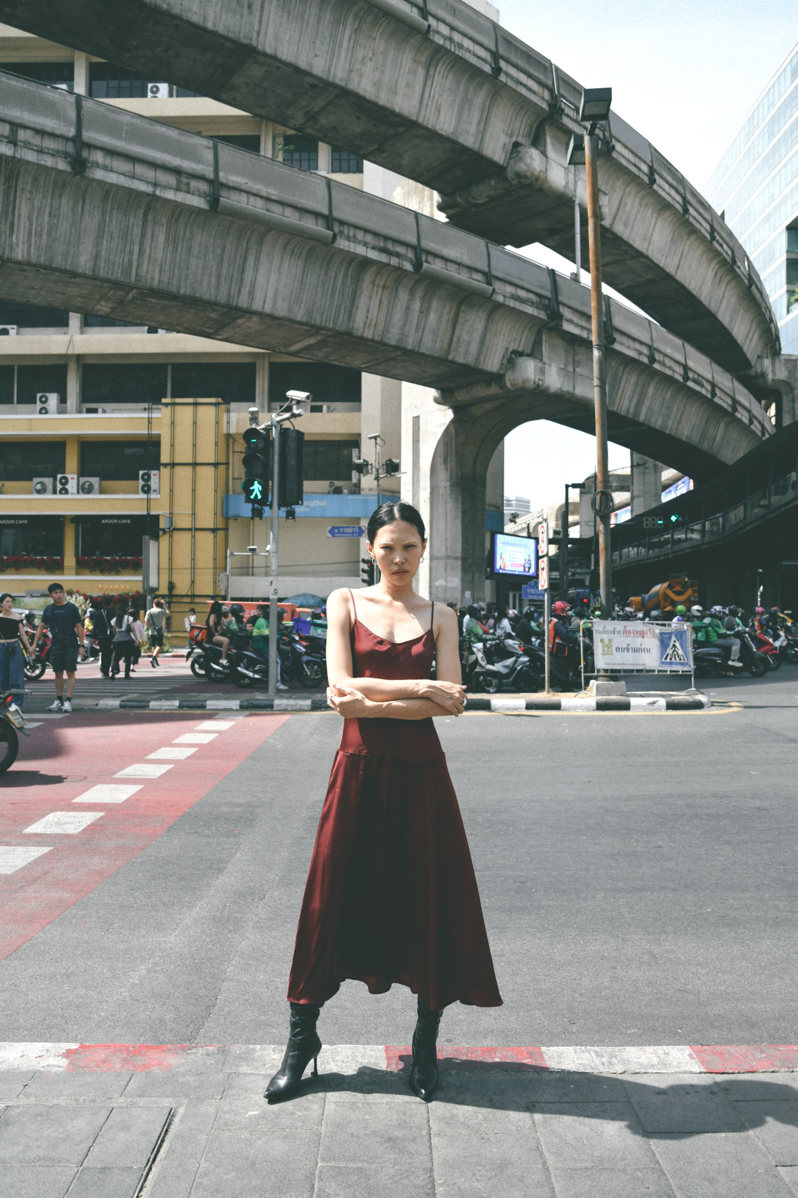 Street for Wiktoria Tao jewelry. Stylist