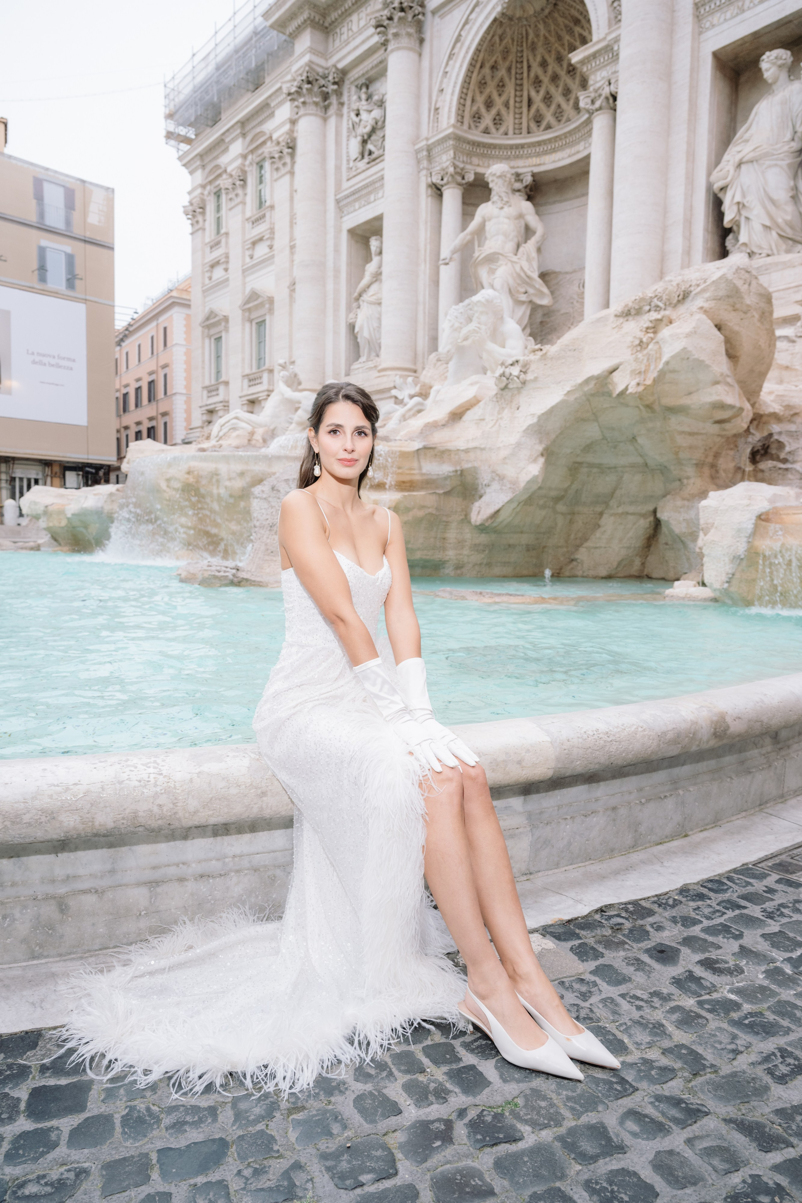 A Romantic Sunrise Elopement in Rome — Rain, Vespa & Love