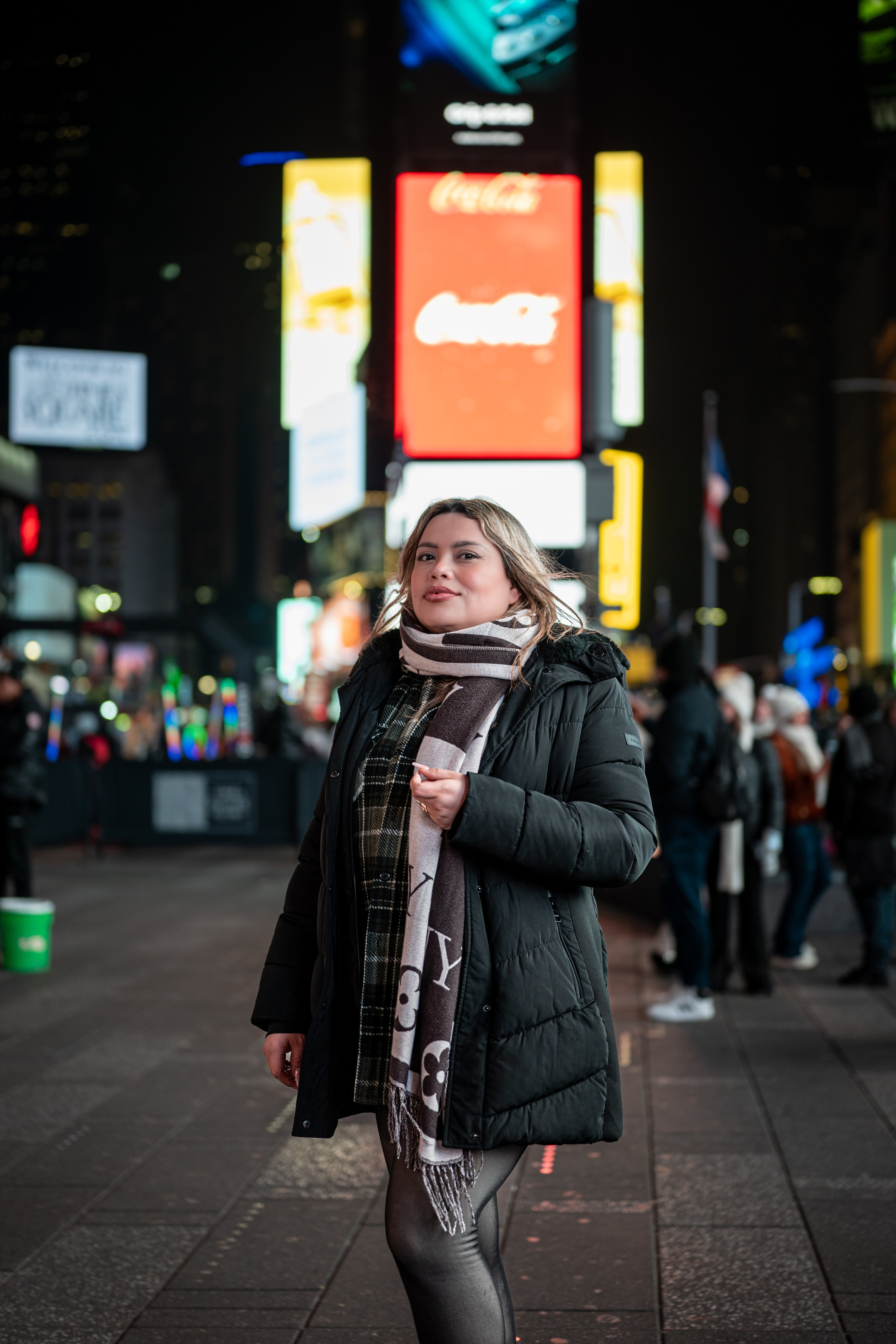 Times Square Night Photoshoot | NYC Street Portraits. Photography company in NYC — Sirius Proxima Photography