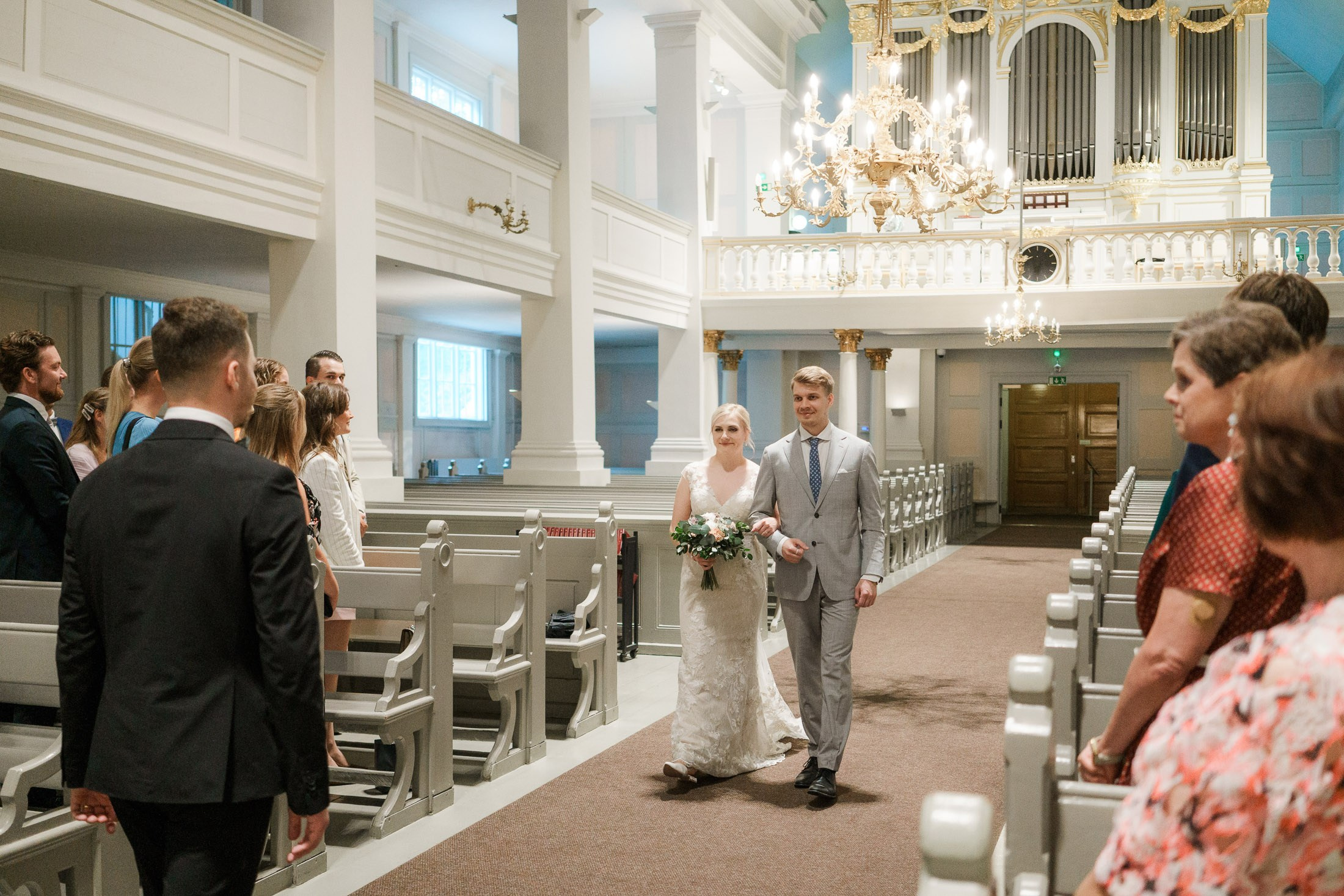 Hääkuvaus Klaus K, Rake-sali ja Helsingin vanha kirkko