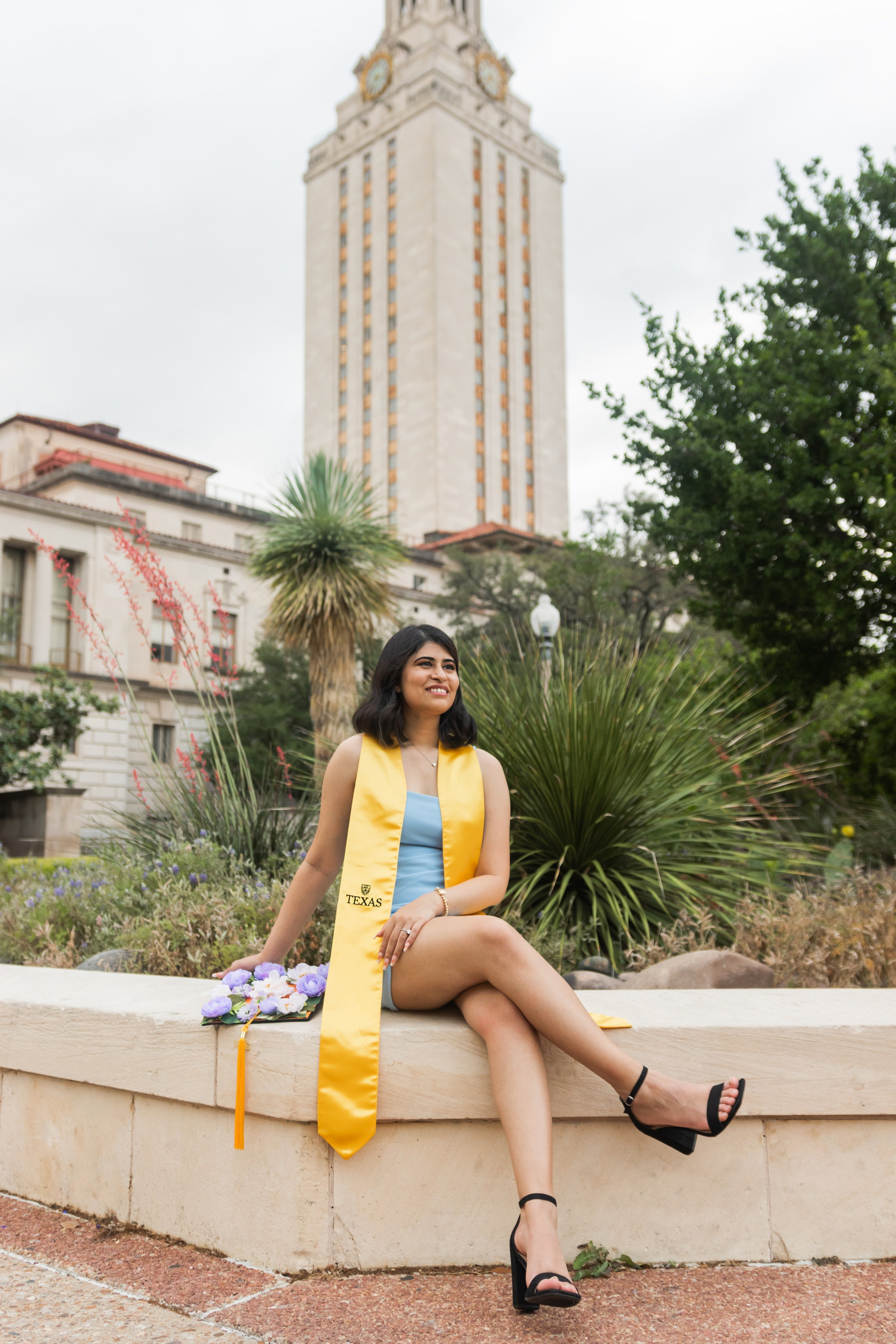 Maria’s graduation photoshoot at the University of Texas Austin