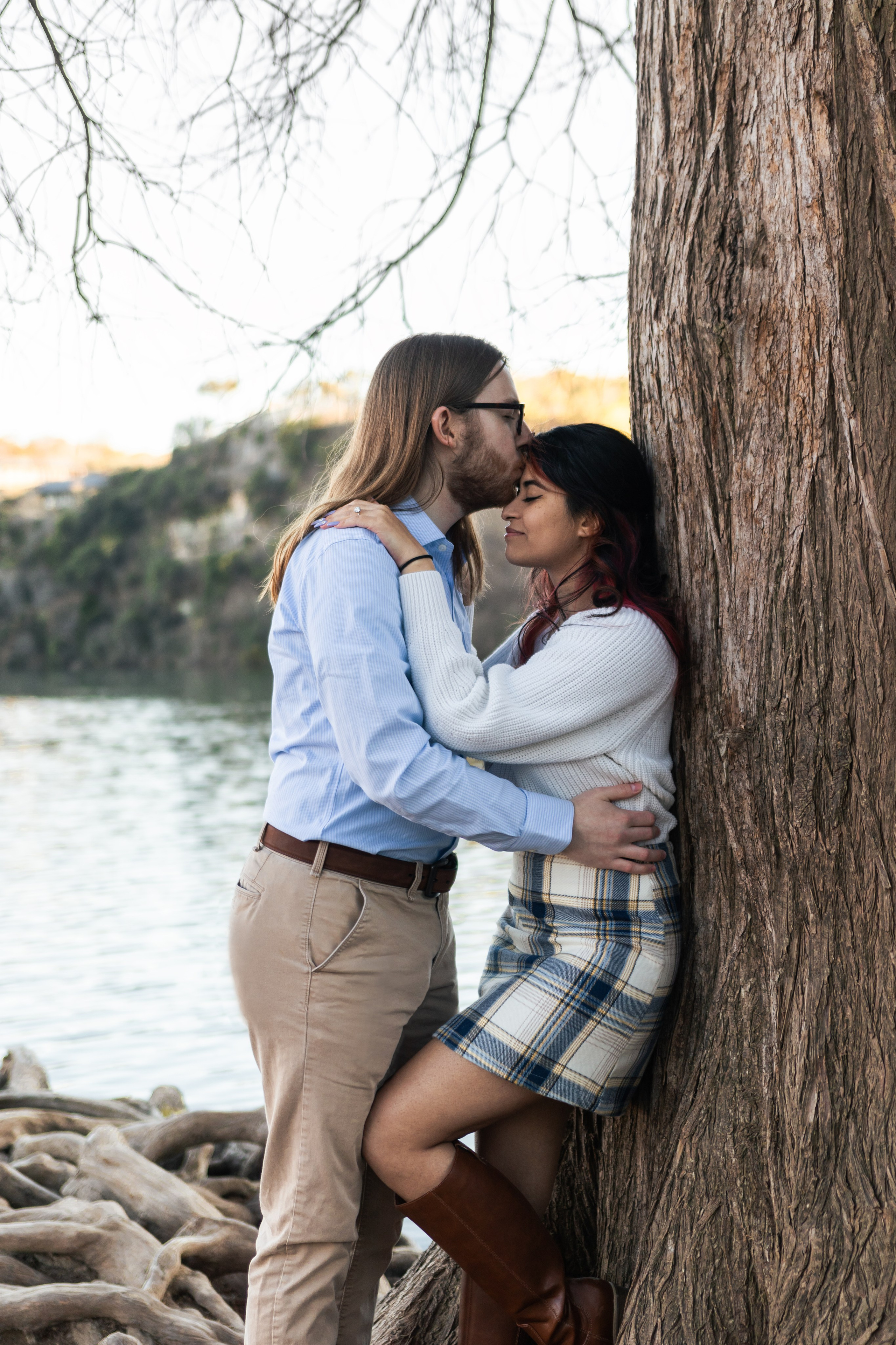 Riley and Maria’s engagement photoshoot at Red Bud Isle