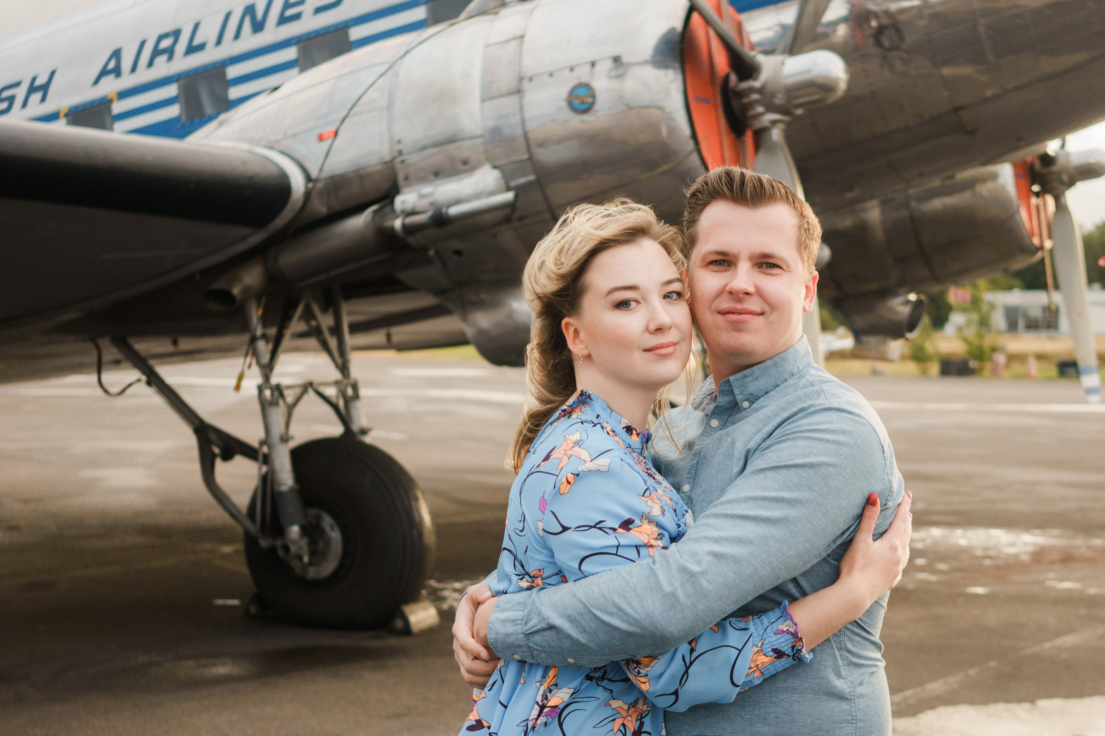 Kihlakuvaus Malmin lenkokentällä