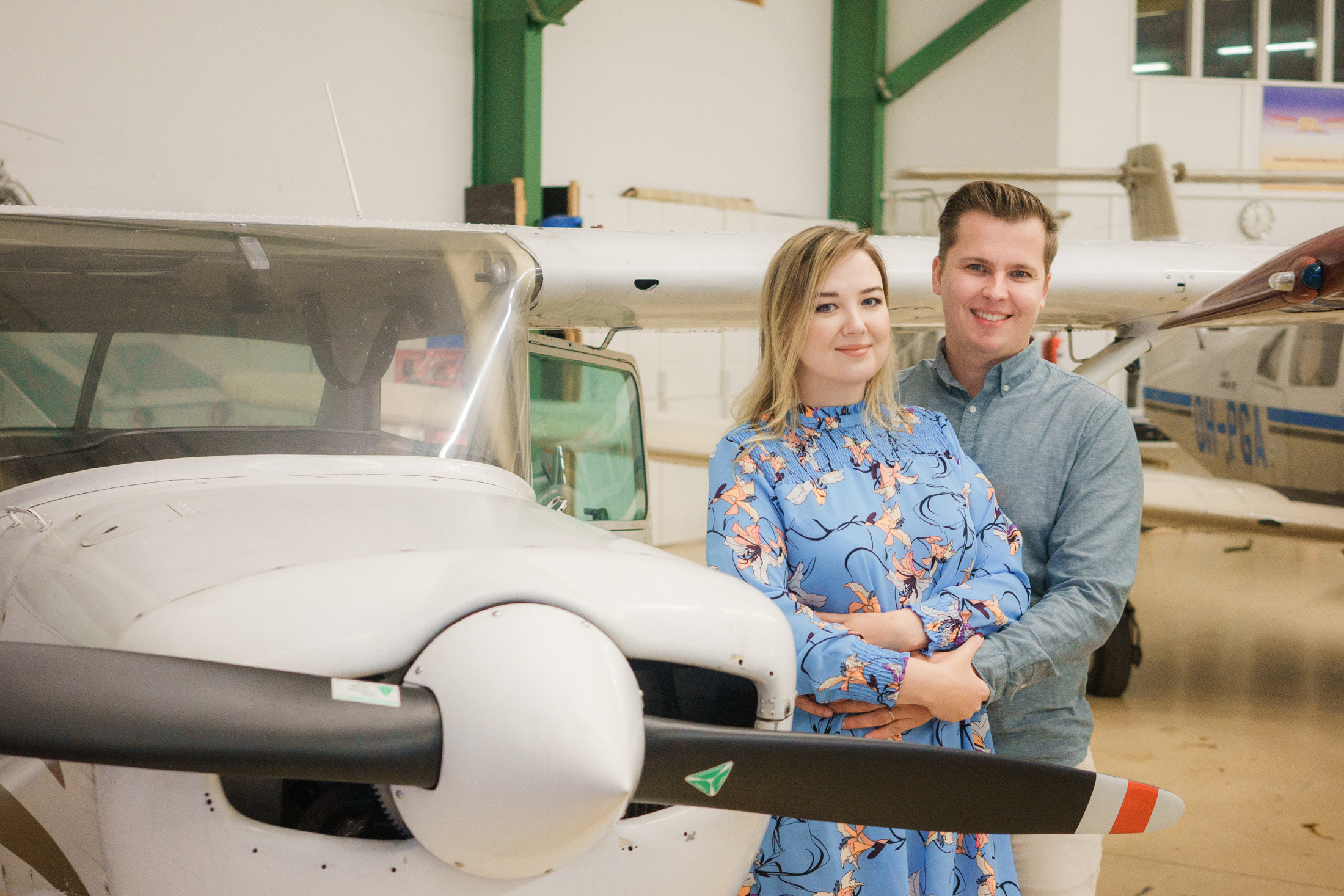 Kihlakuvaus Malmin lenkokentällä