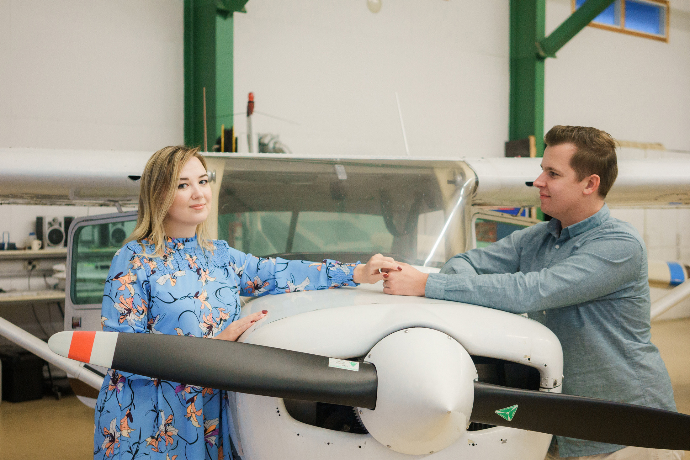 Kihlakuvaus Malmin lenkokentällä