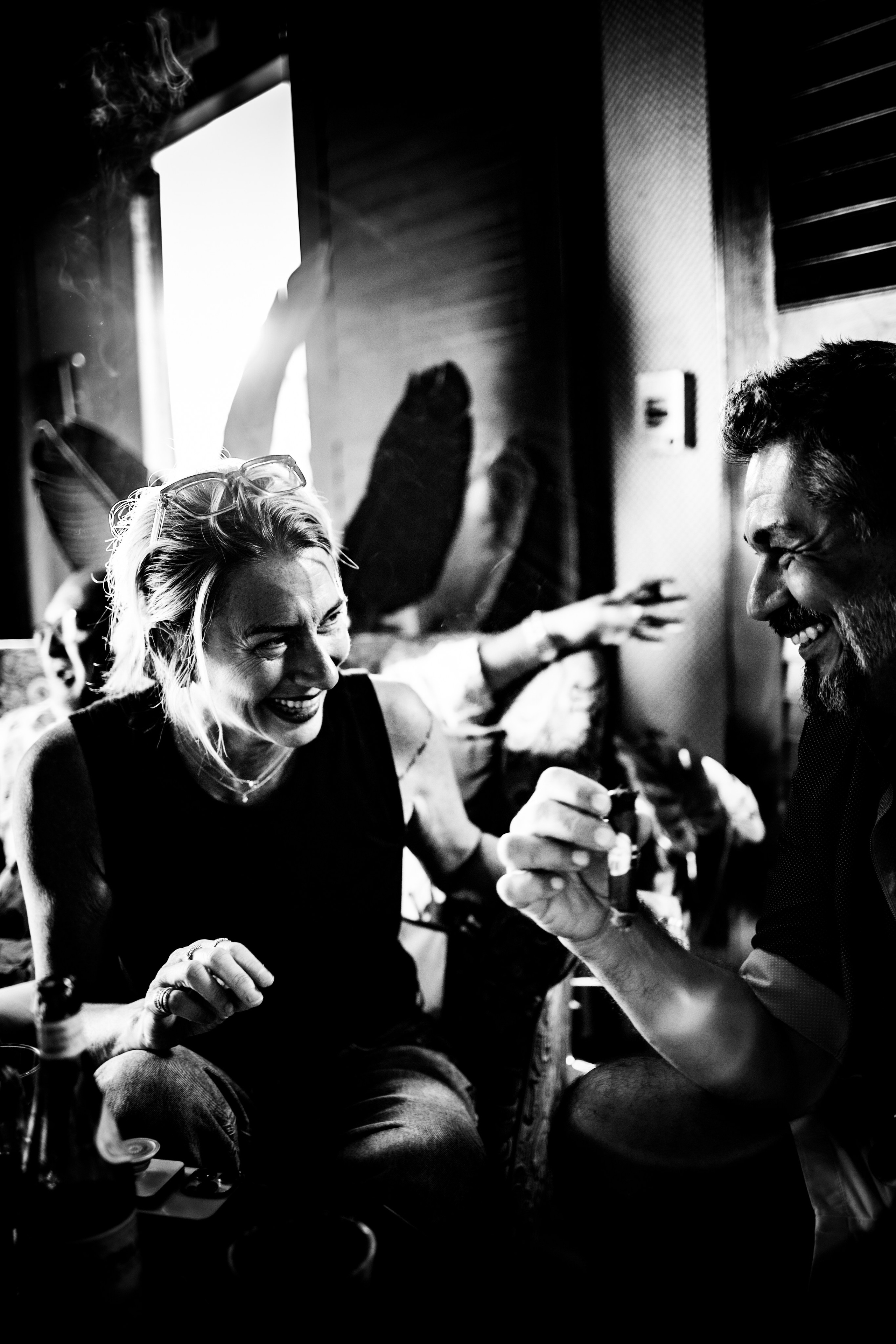 Burn Black and White Series. Out and About 239