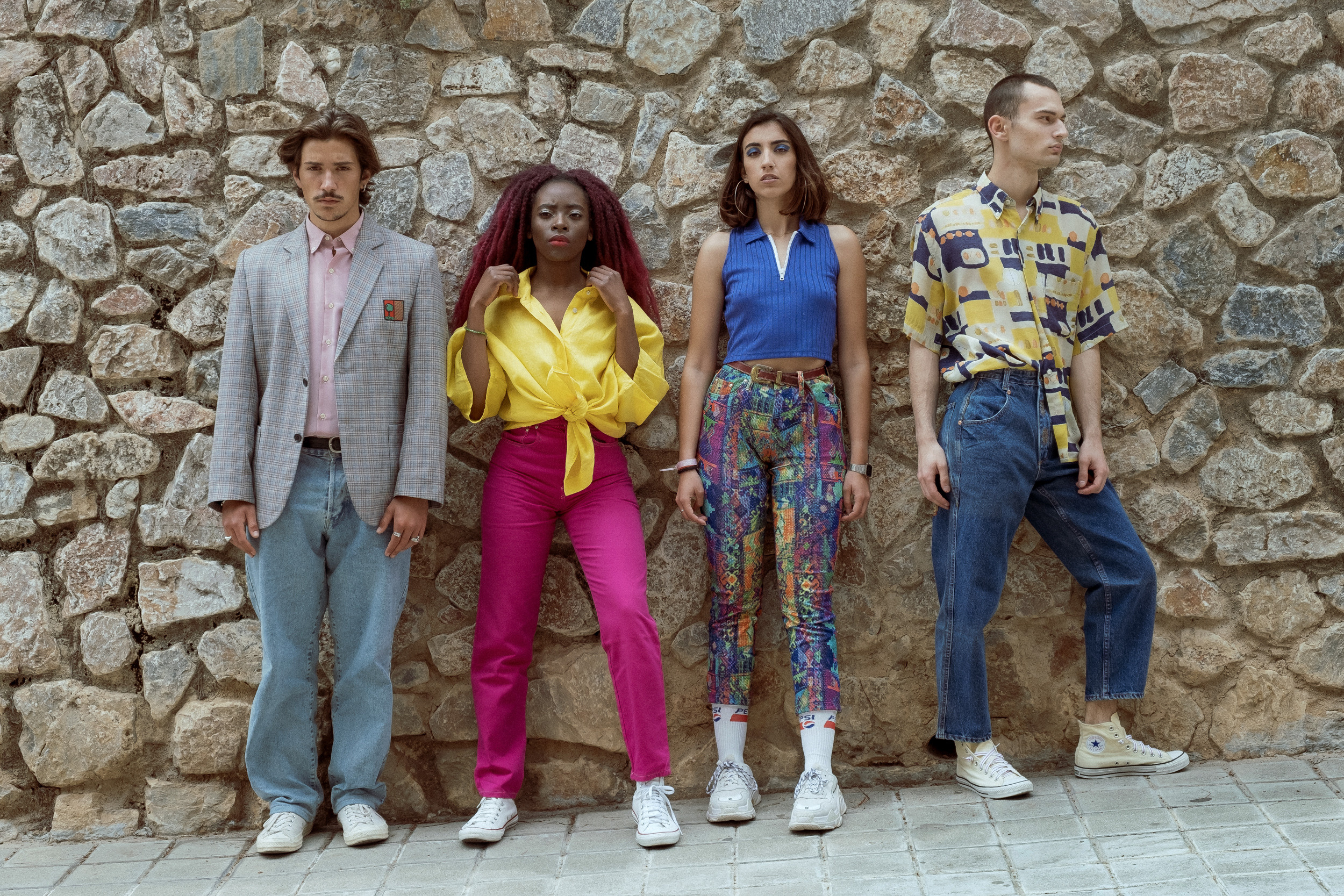 Photoshoot for a vintage clothing store in Spain