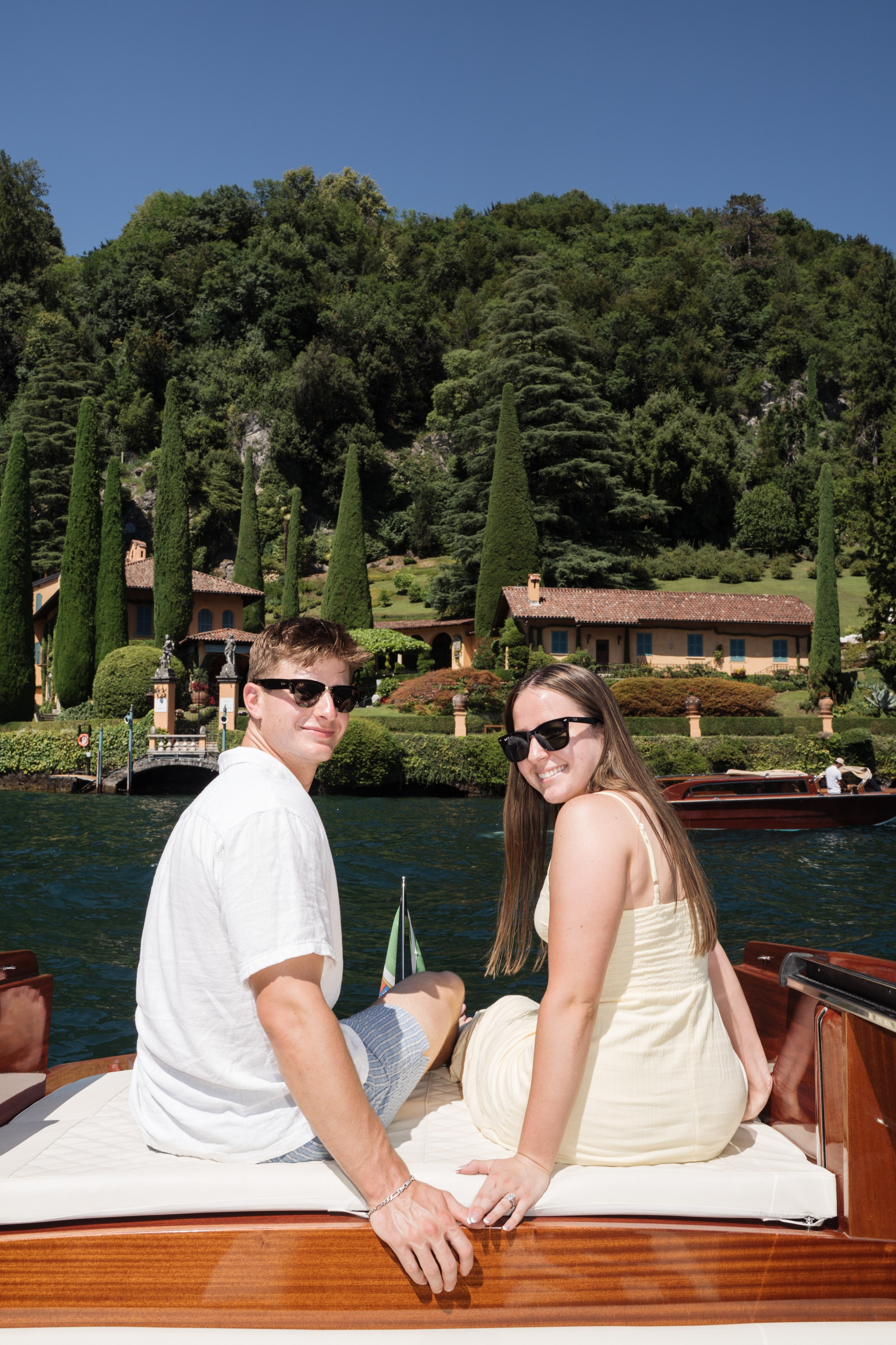 Boat Proposal in Lake Como. Lake Como Proposal Photographer | Surprise Proposals & Engagements
