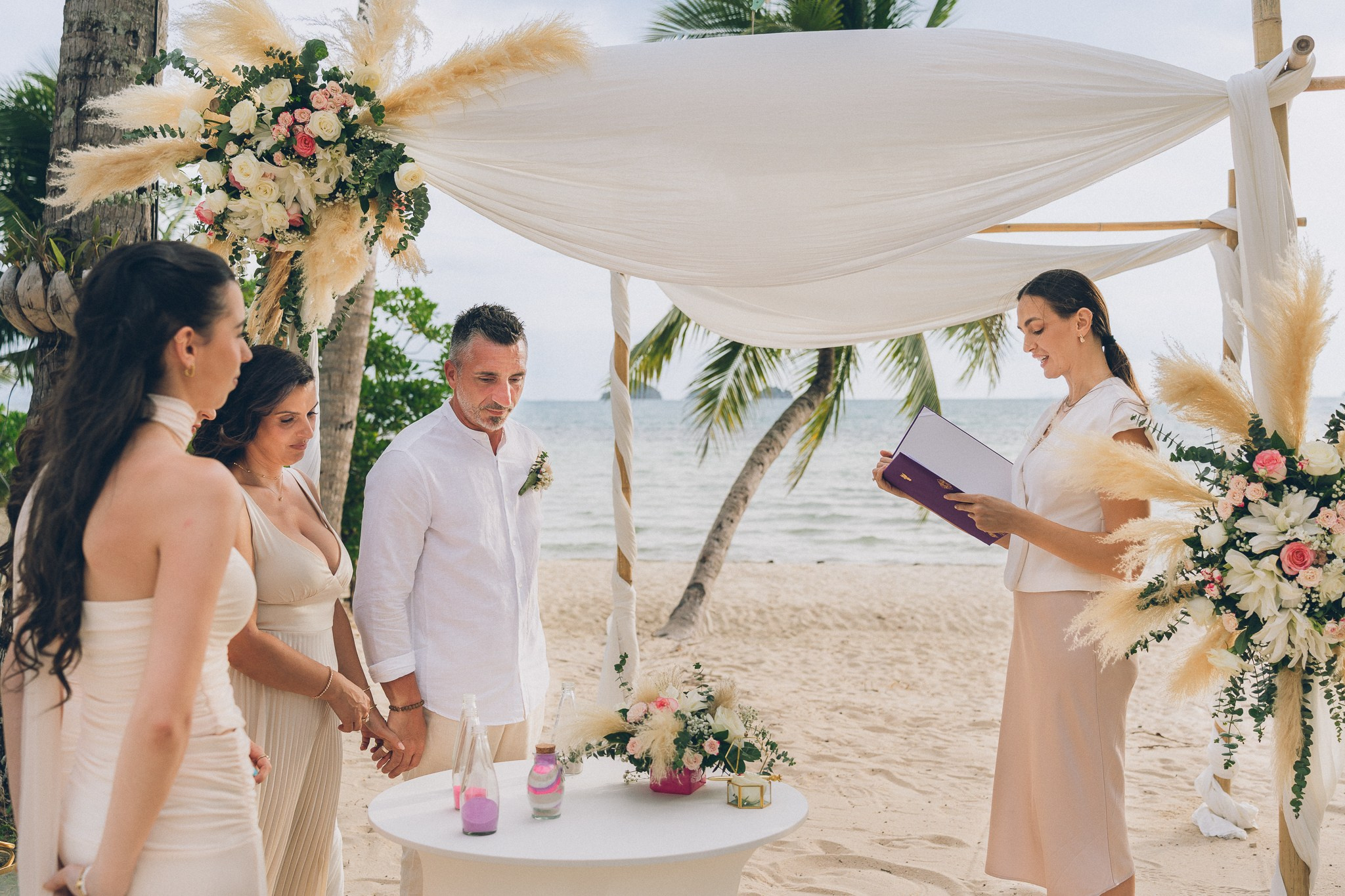 Ventrone Antonella and Lespes Angelo. Mariage à Koh Samui, en Thaïlande. Whatsapp: +66 94 3 650 301