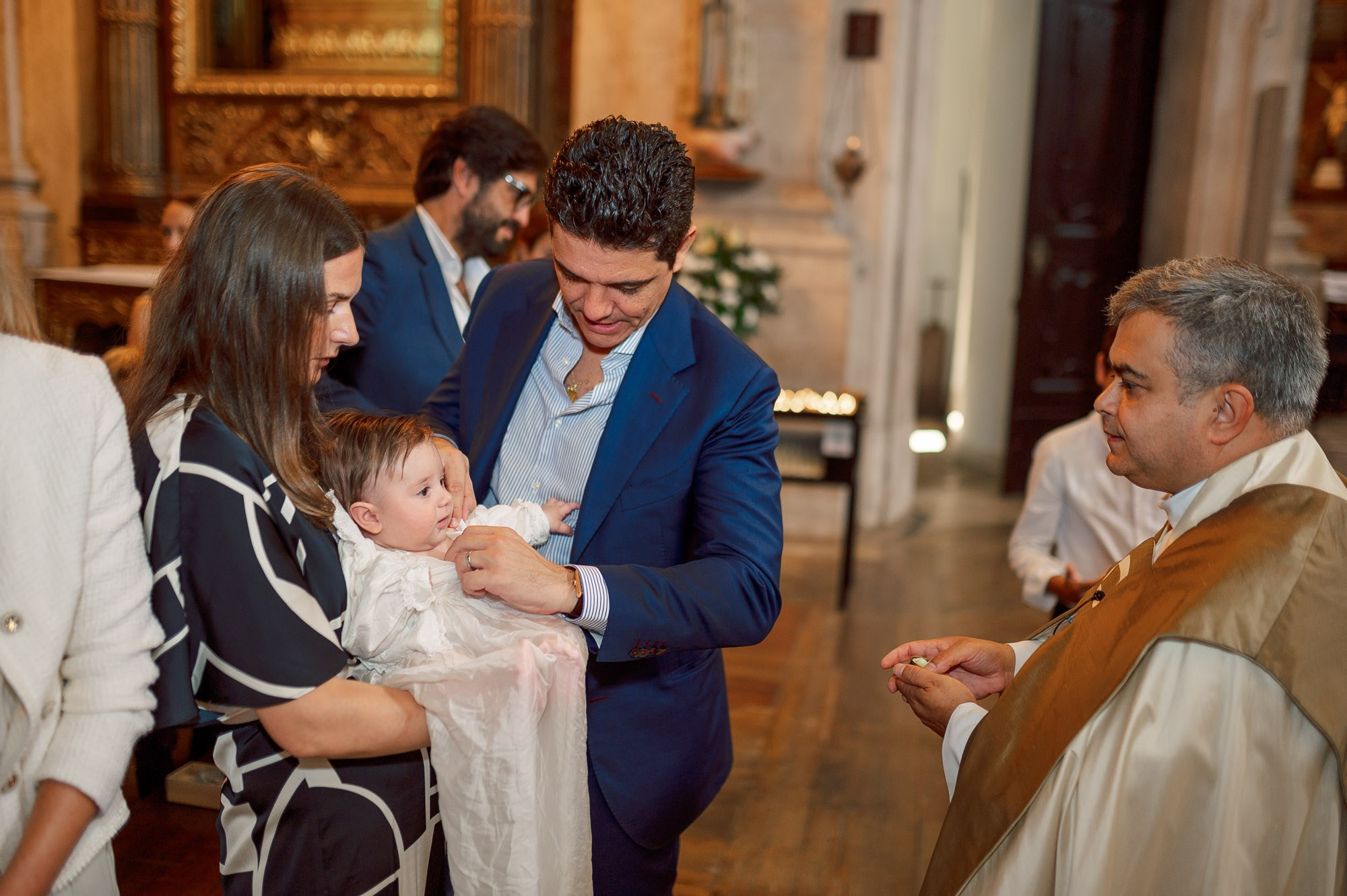 photography of a Catholic baptism in Lisbon