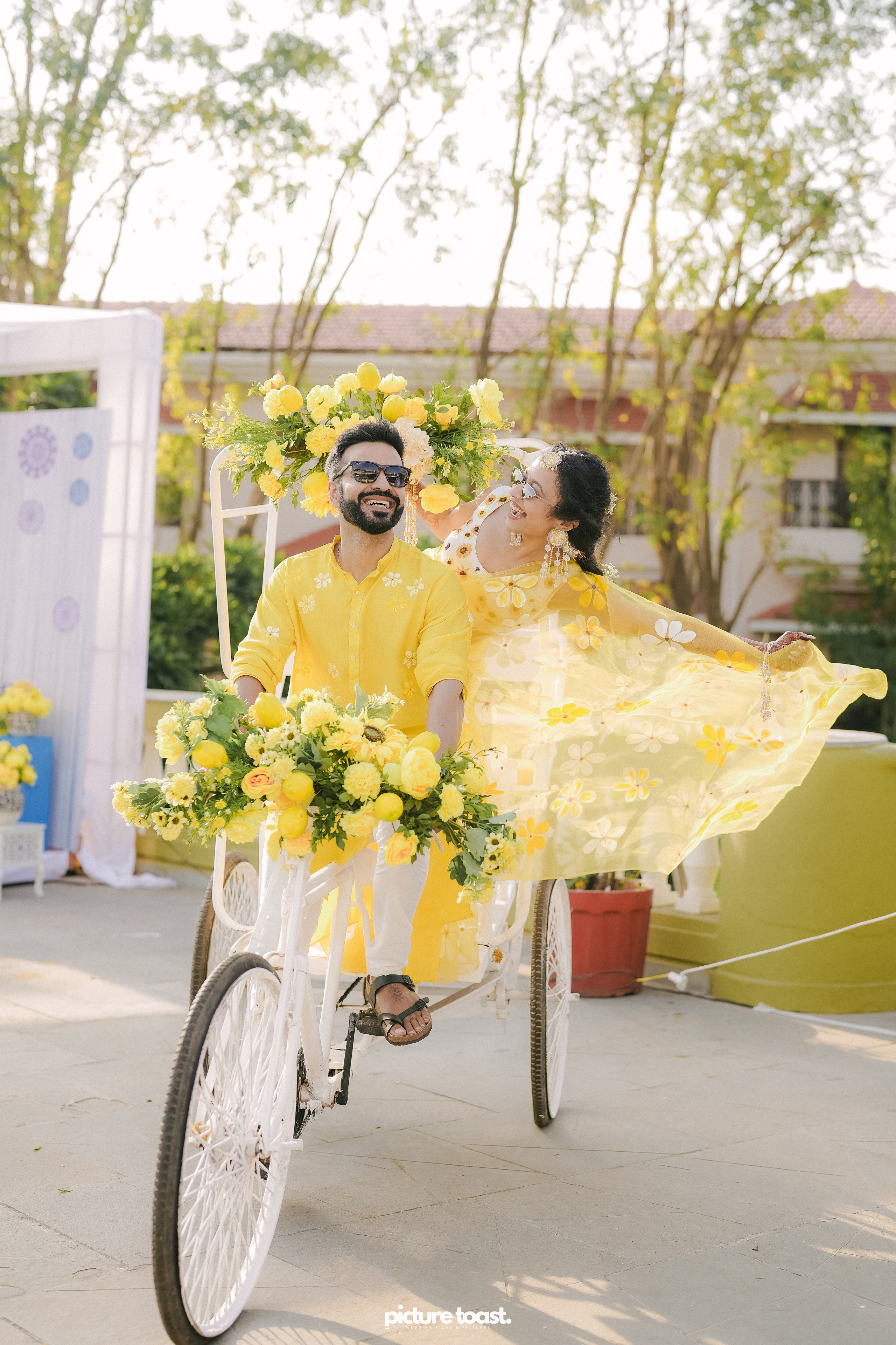 Haldi Hues Ft. Baebie & Goyal. Fine art Wedding Photographers in India & Canada