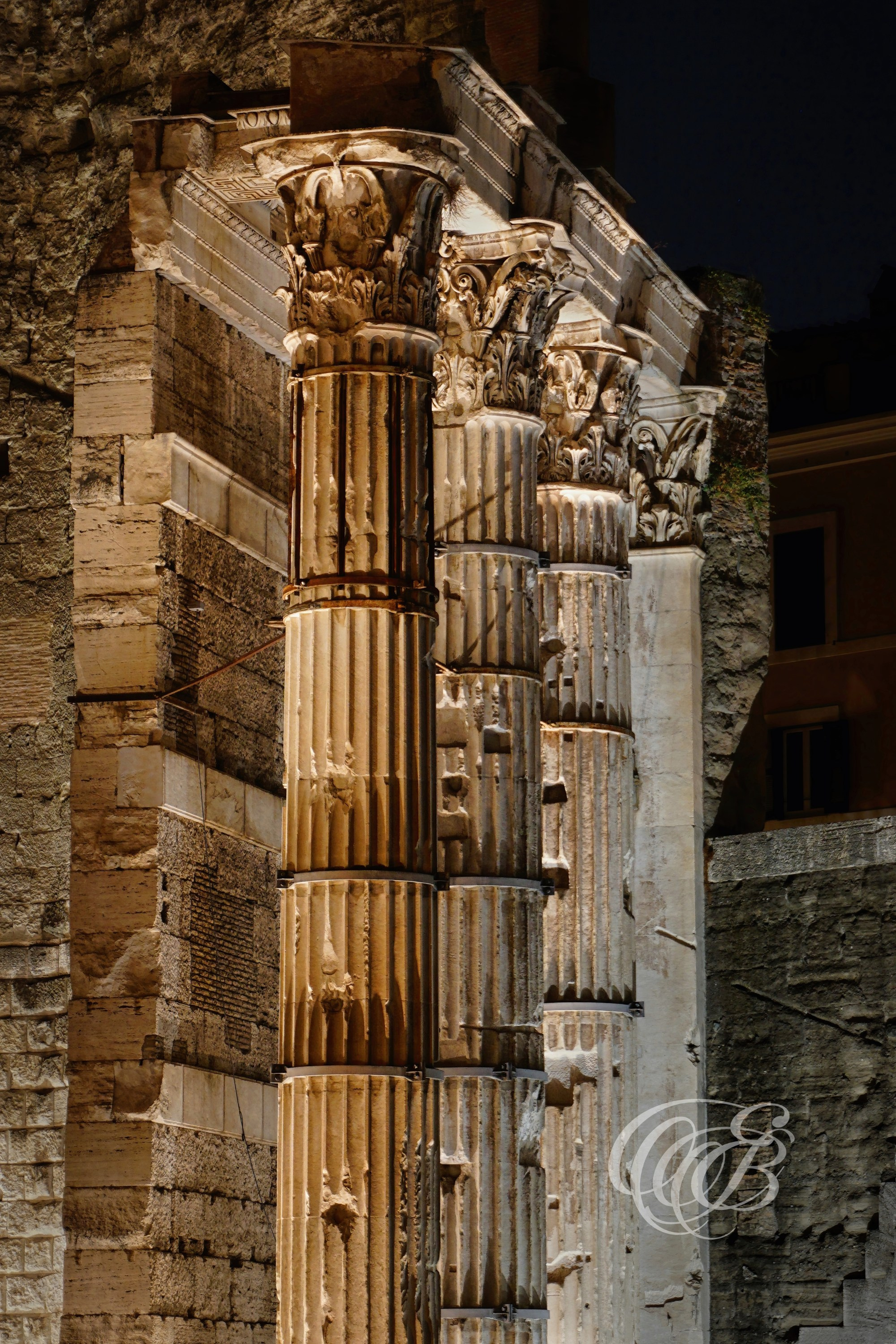 Photography of Italy — Rome, Long Exposure of the Columns of the Forum of Augustus — Eduardo Bartoli Fine Art & Travel Photography