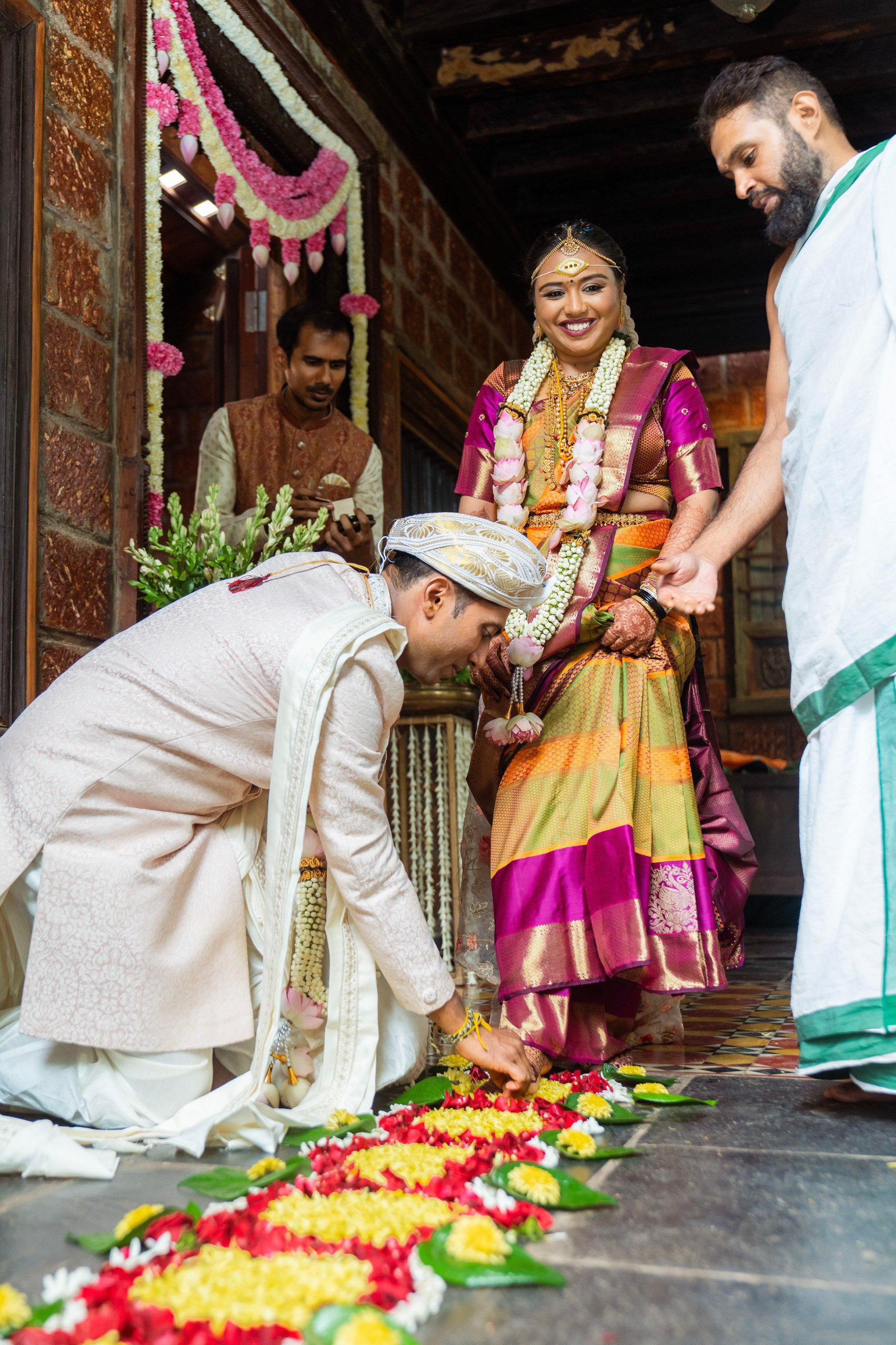 Anupaa & Reuben, Konkani Wedding at The Tharavadu Mane, Bangalore | Truly Yours