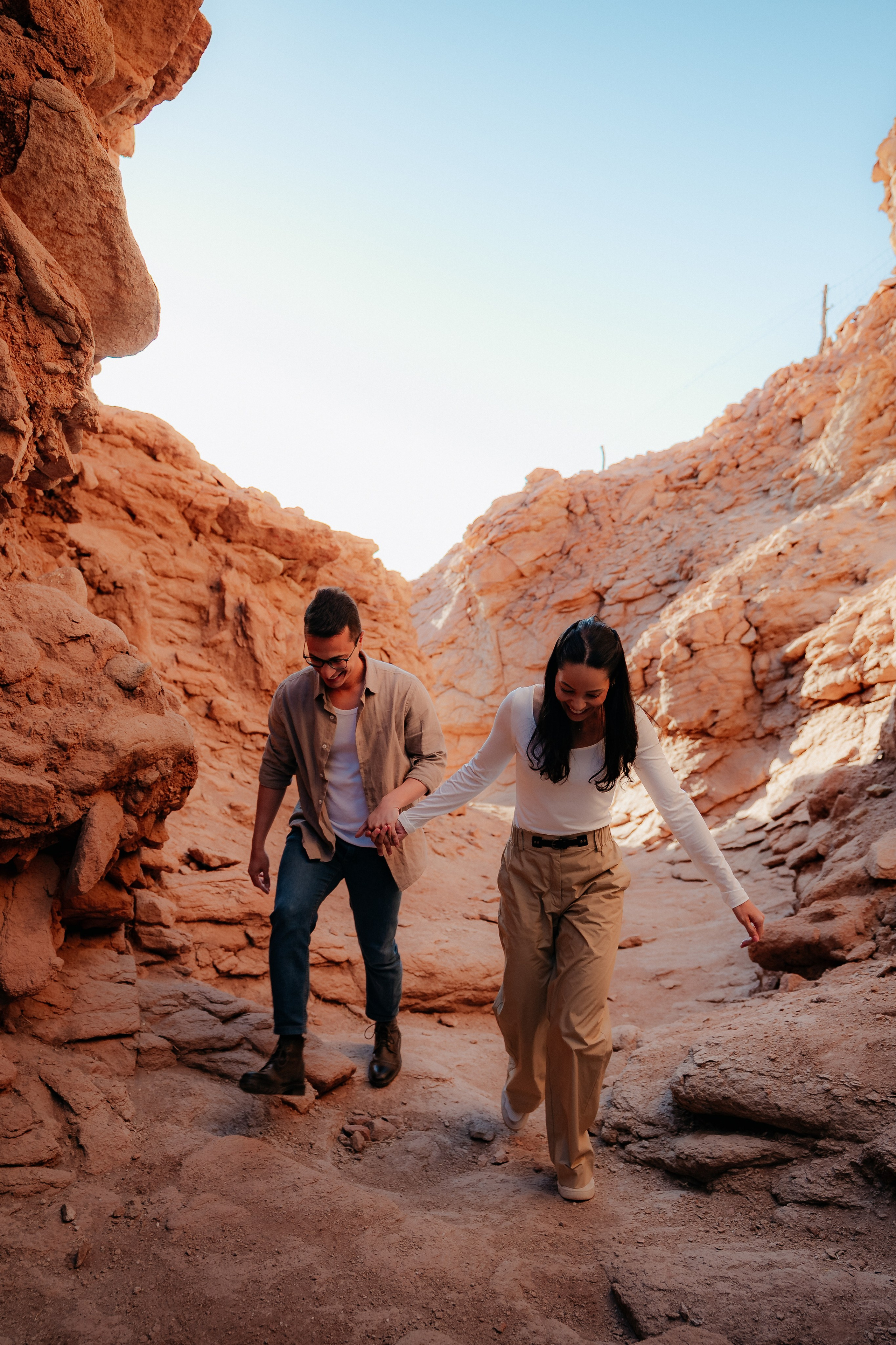 Sessão casual no Vale dos Cogumelos. Fotógrafo em San Pedro de Atacama