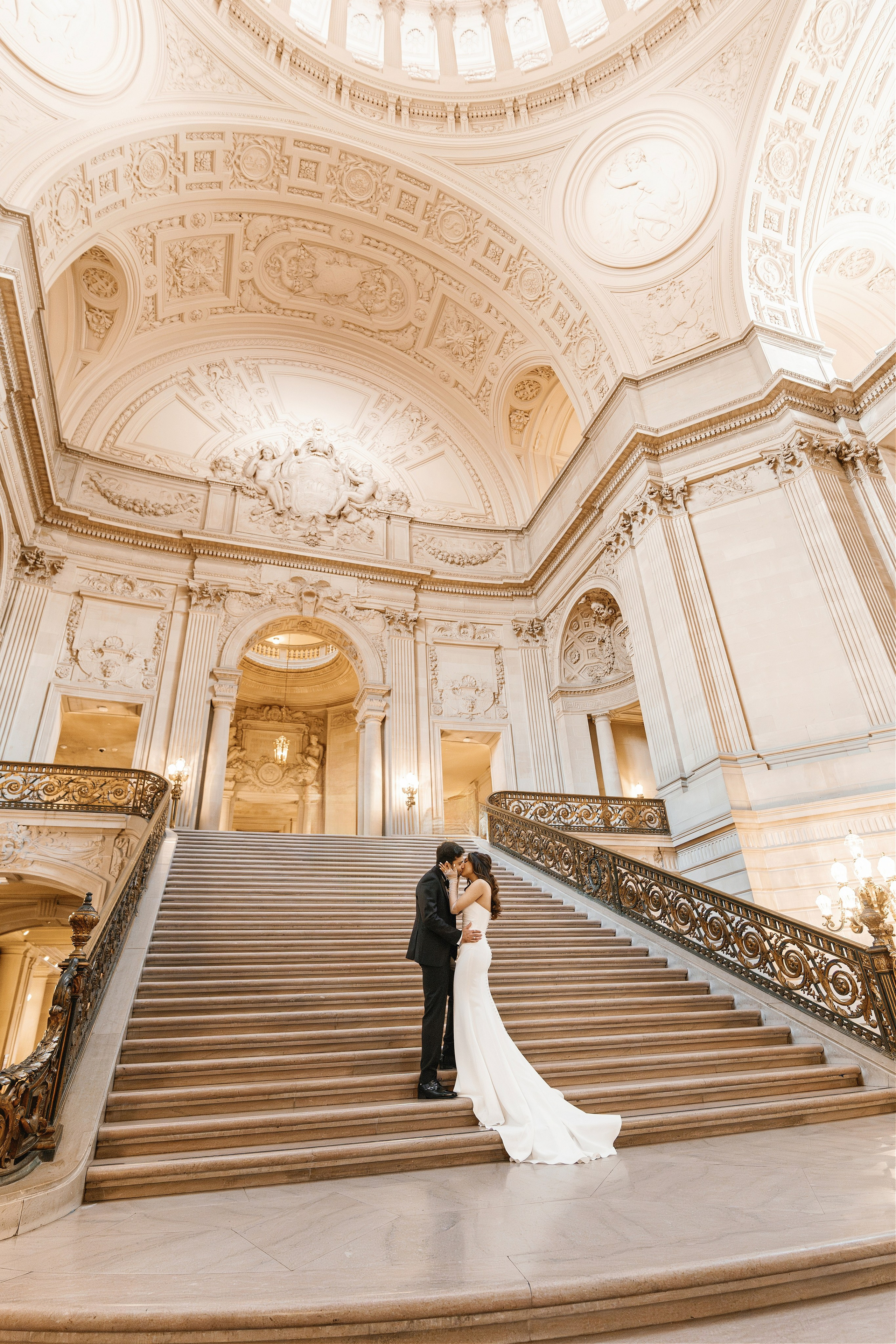 San Francisco City Hall Wedding. Wedding Photography & Videography Team in California, Los Angeles, San Francisco, San Diego and Travel