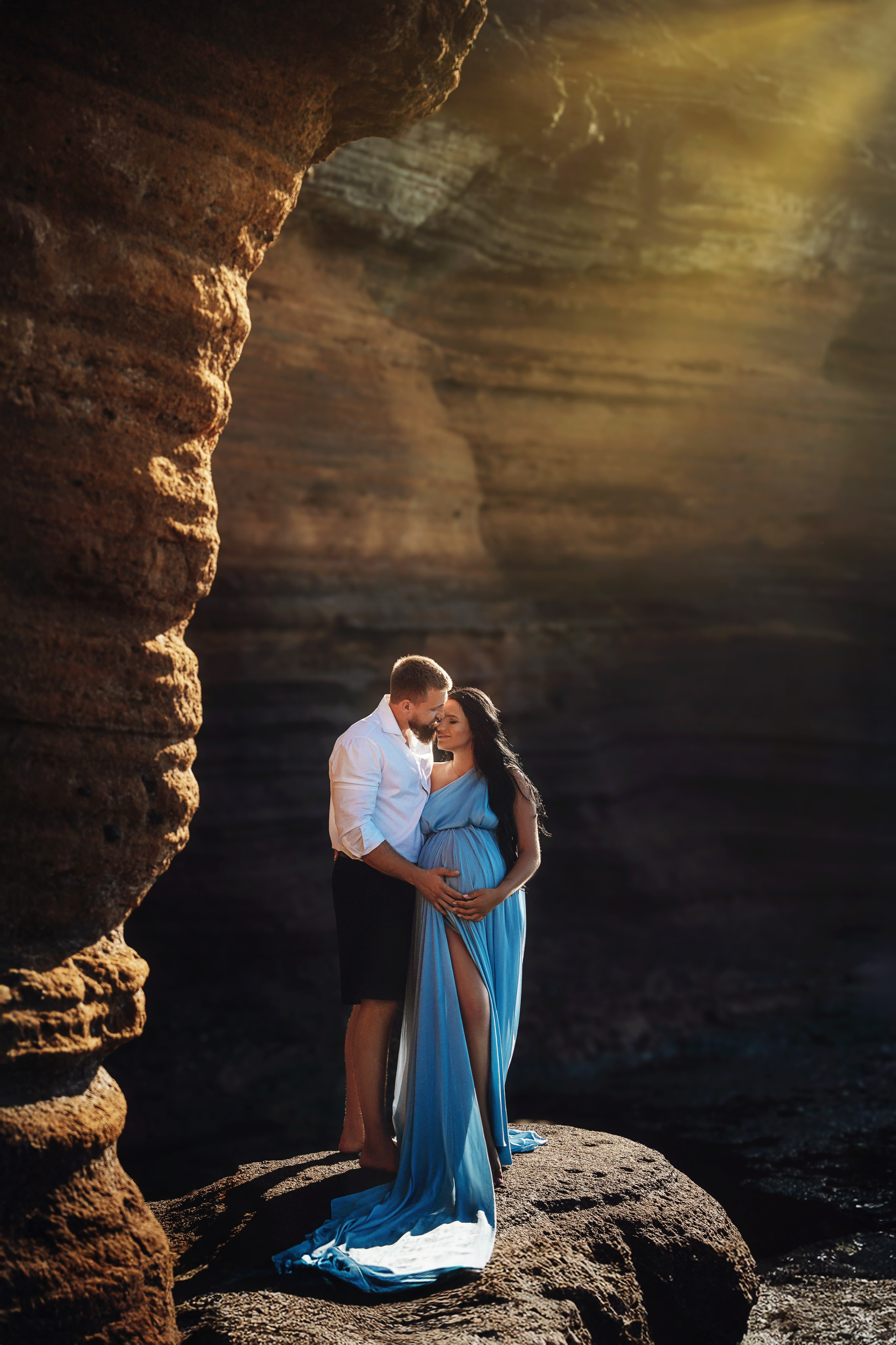 Фотосессия беременности на Тенерифе — съёмка для будущих мам. Таня Боннет | Профессиональный фотограф на Тенерифе — Летящие платья