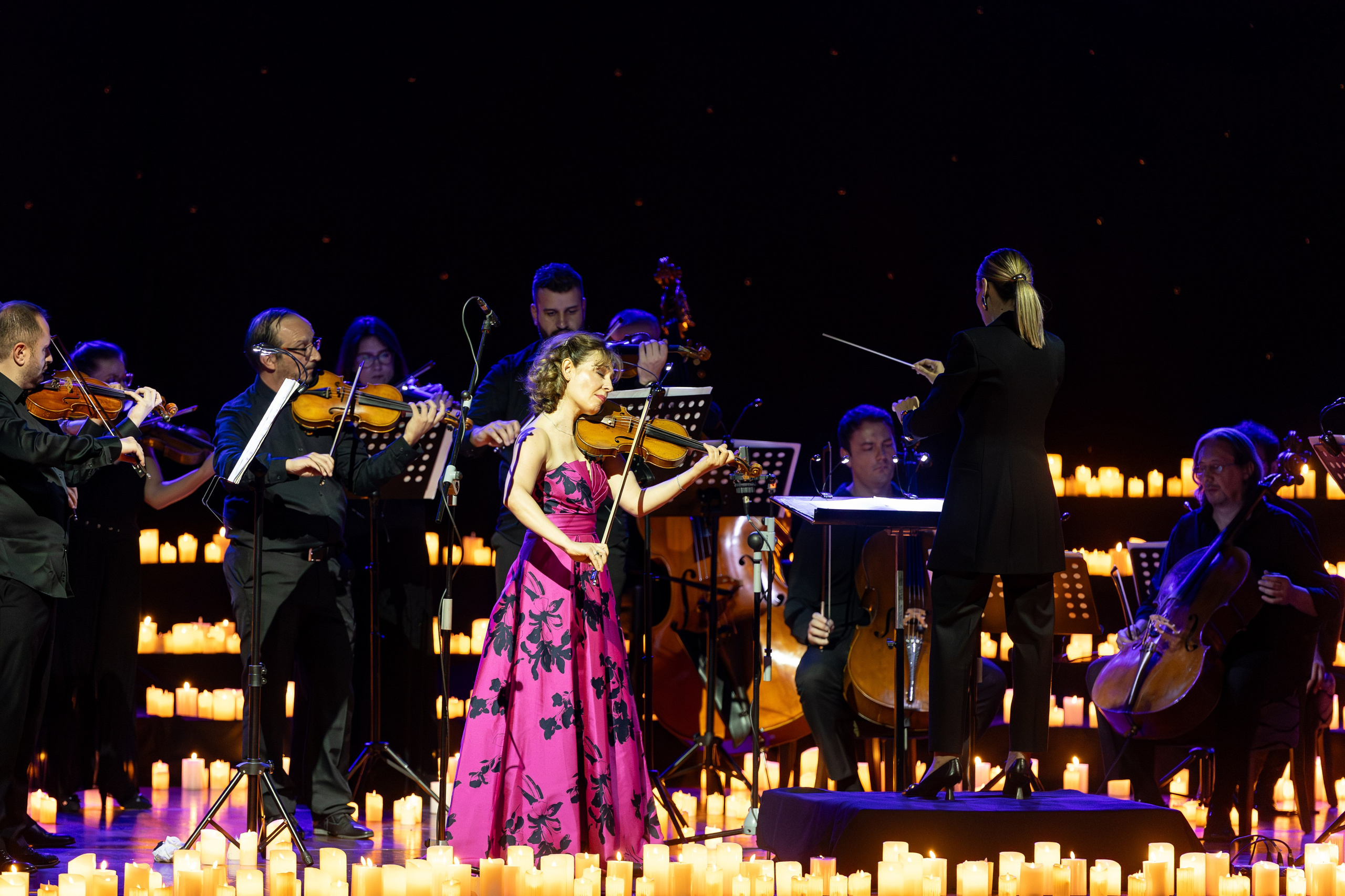 Violinistica Irina Mureșanu tokom nastupa na Candlelight koncertu u Sarajevu