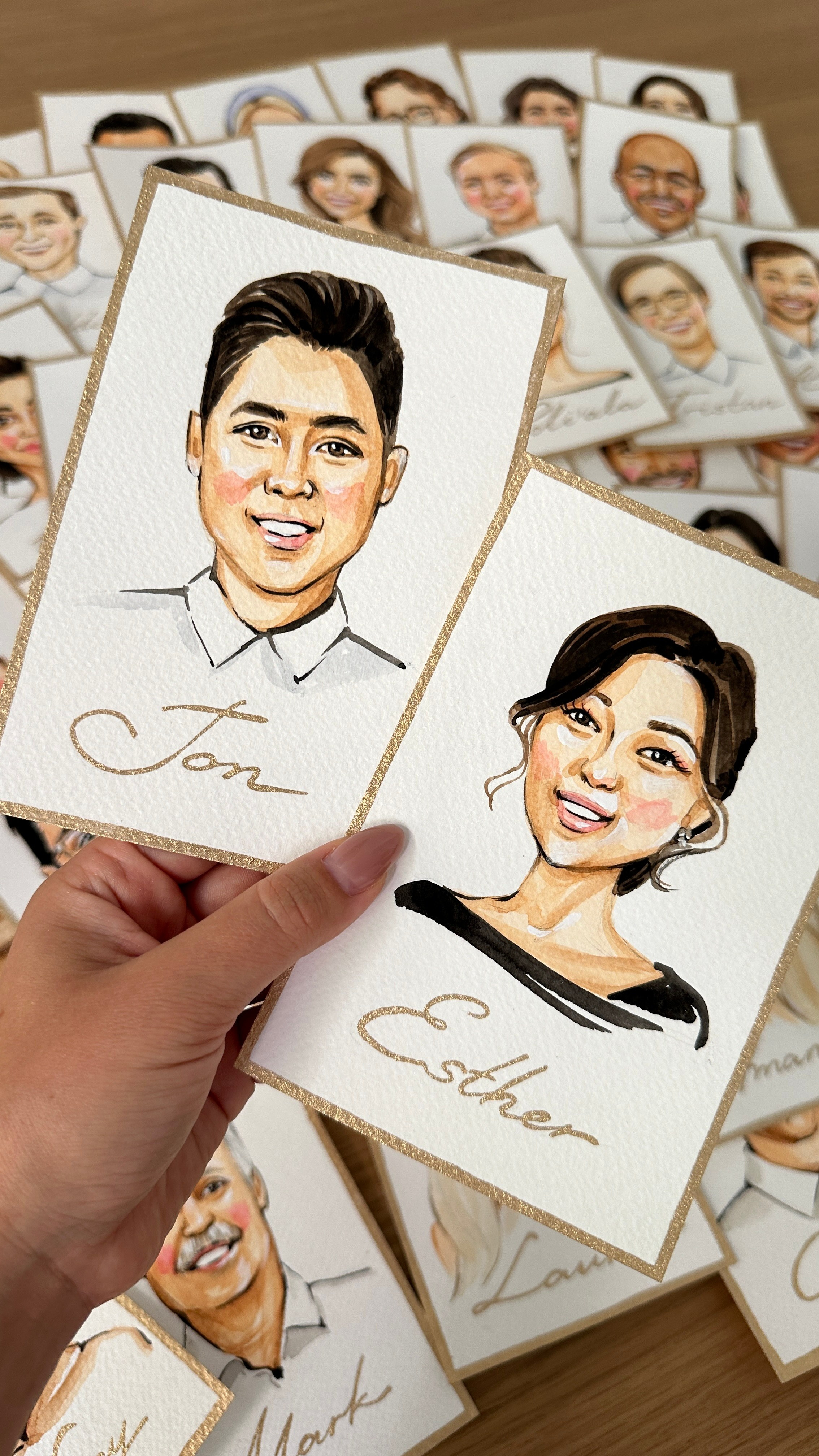 Wedding Seatings Cards. InnaIllustrator