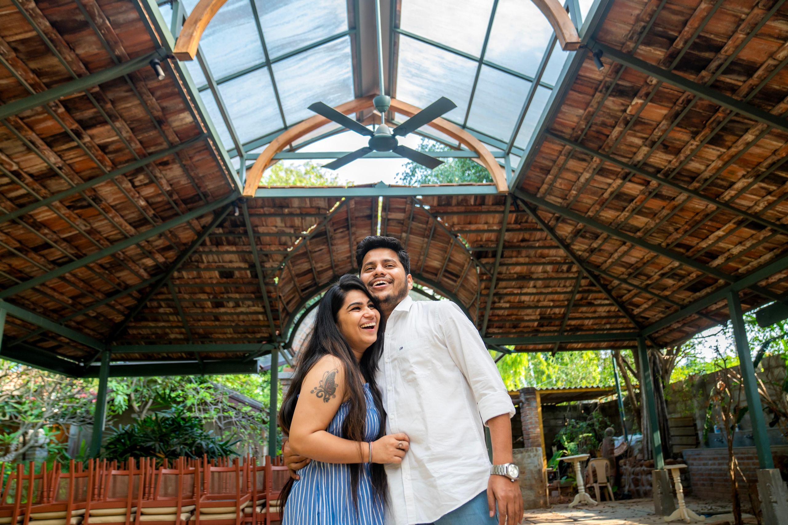 Prakriti & Ayush, Pre-Wedding Shoot at Shibravyi Courtyard, Bangalore | Truly Yours