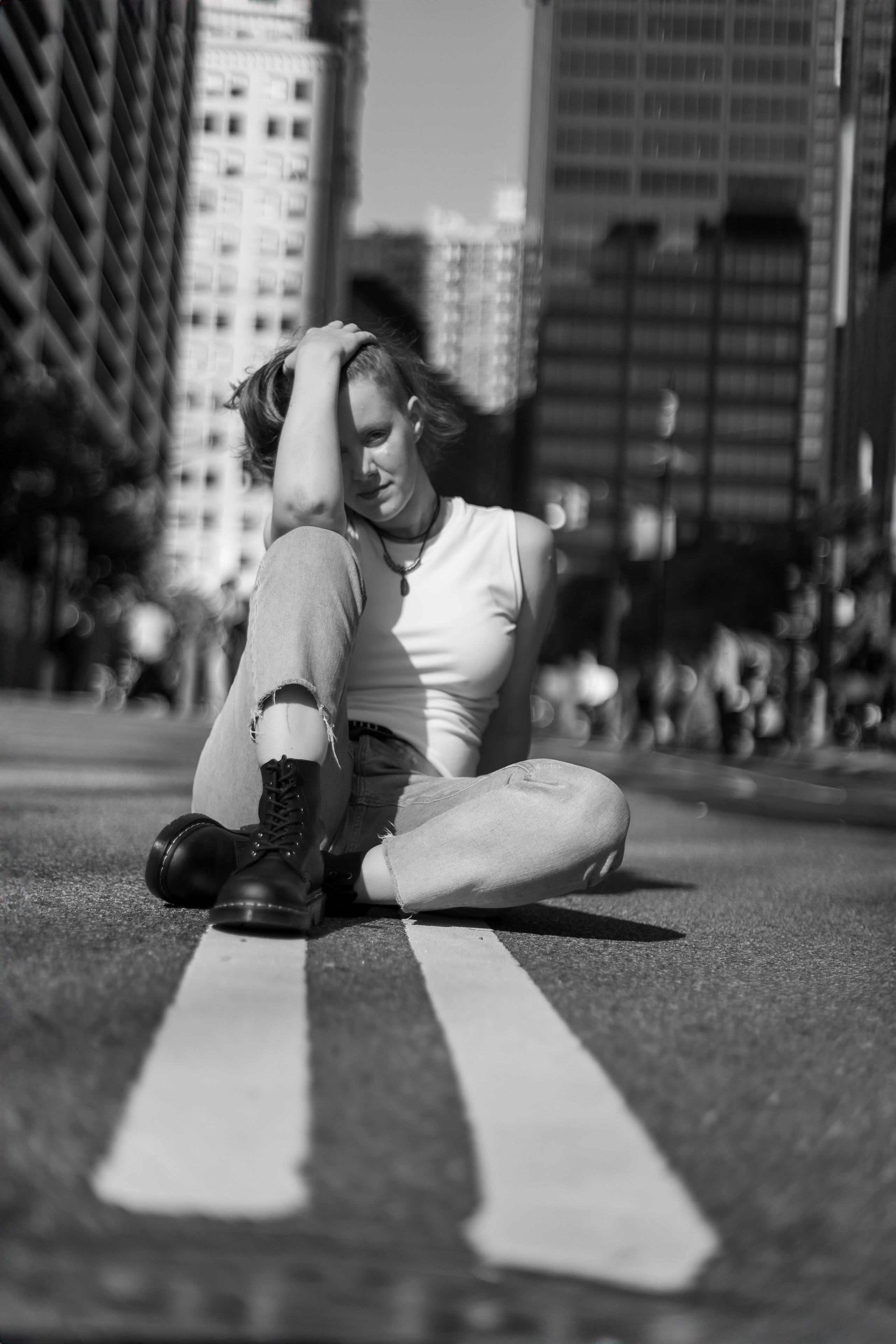 Городская съёмка. Всемирно-торговый центр. Манхэттенский мост. Фотограф в Нью Йорке