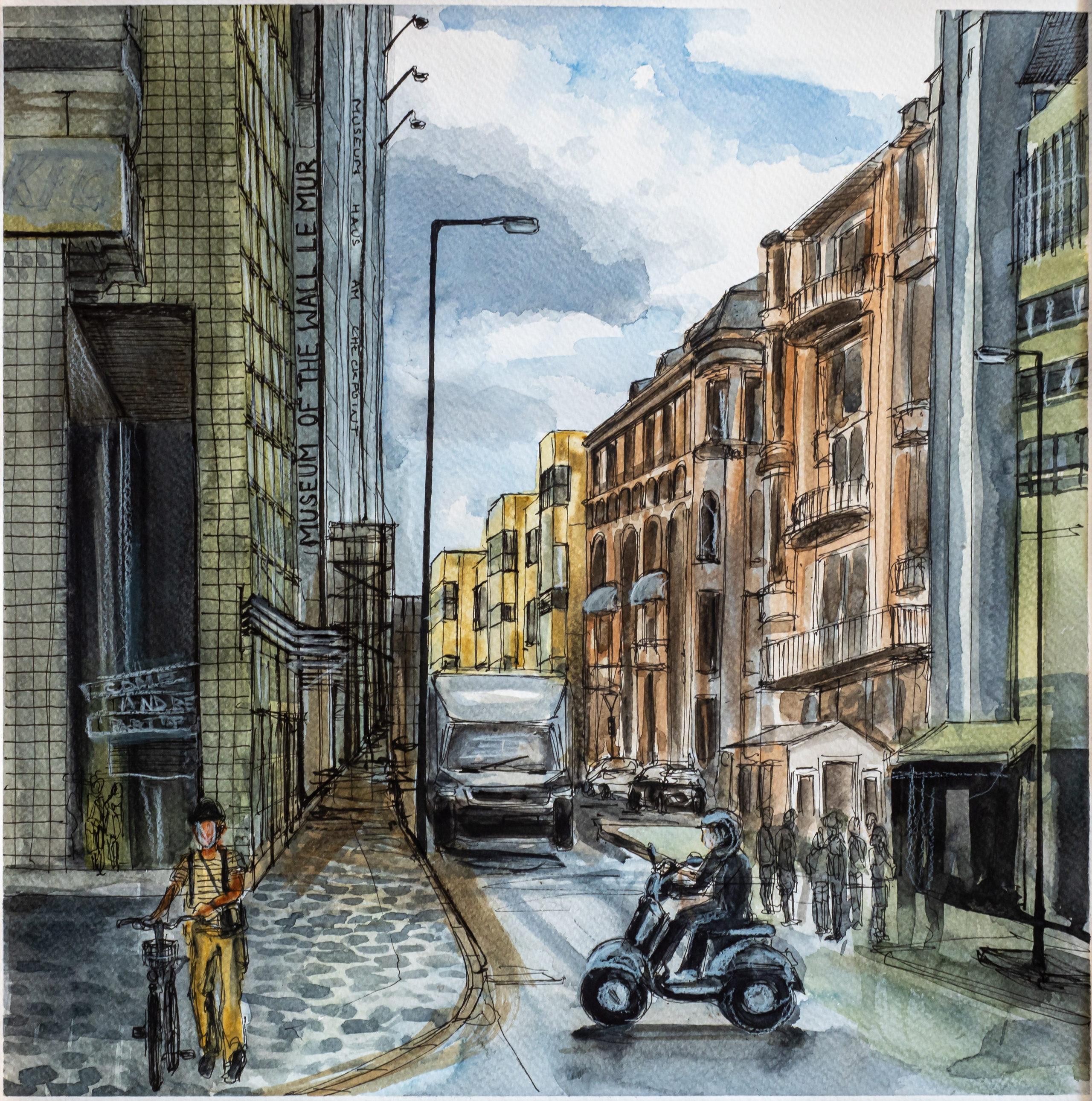 Urban views. Angelina Sorokopud. Artist in Strasbourg