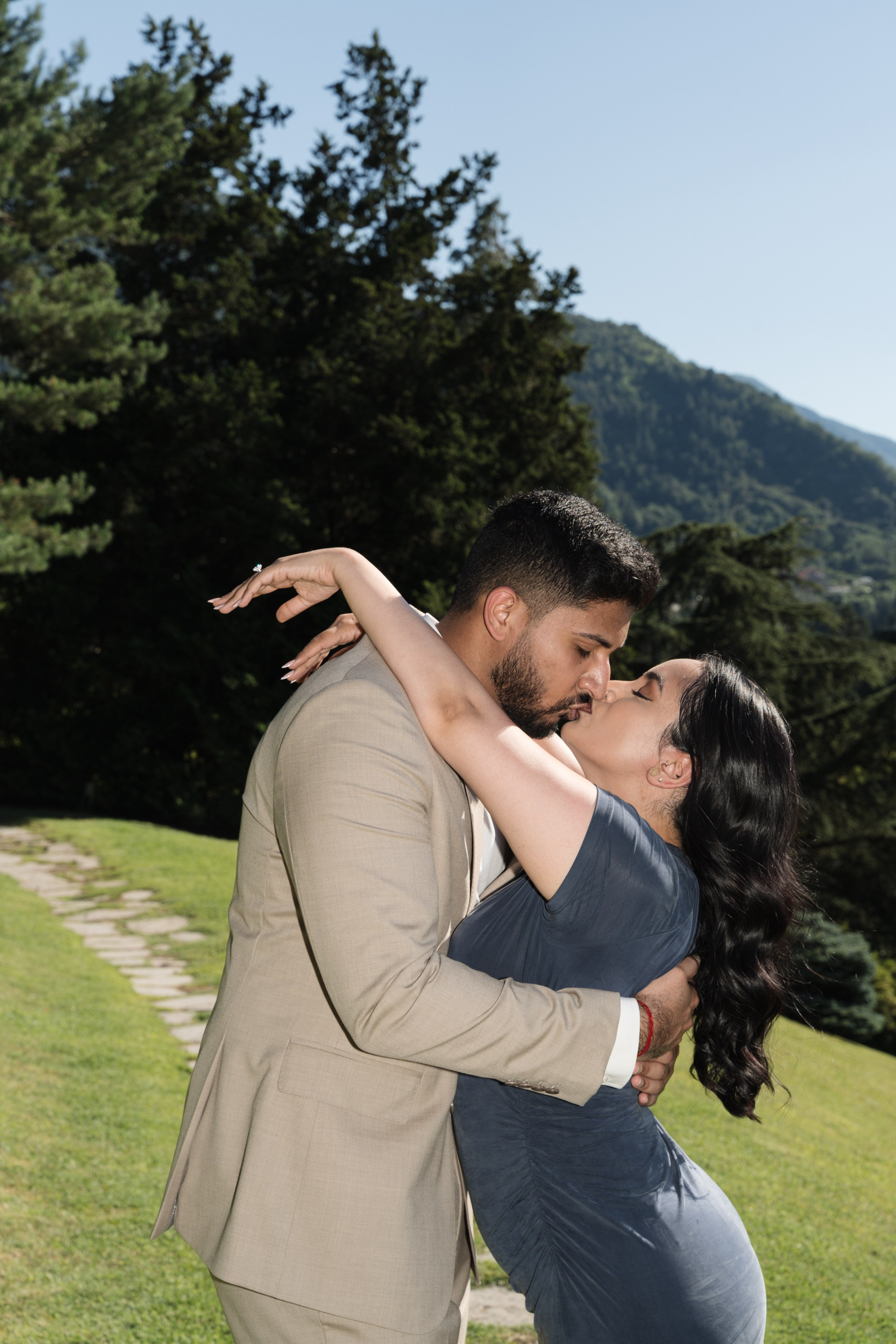 Villa Melzi Secret Proposal. Lake Como Proposal Photographer | Surprise Proposals & Engagements