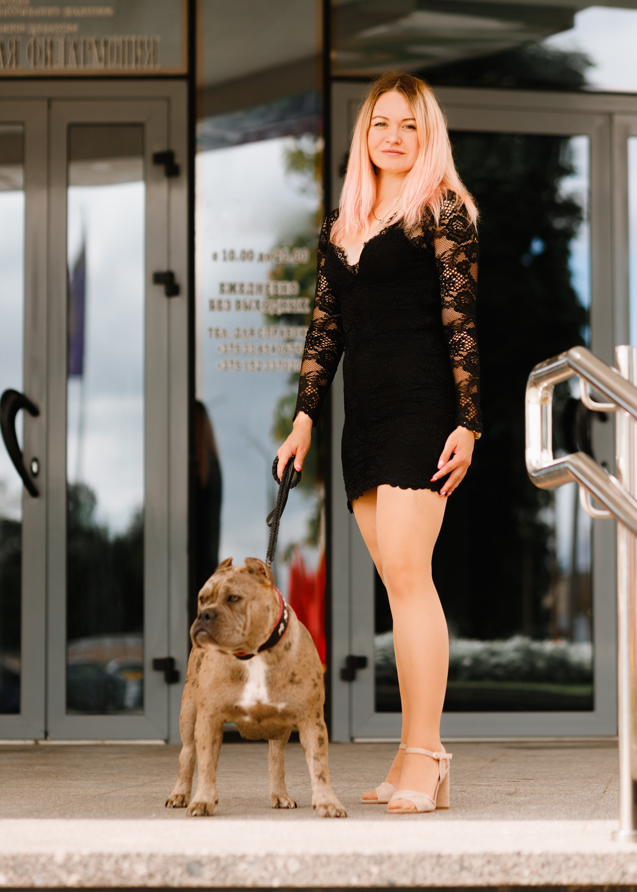 Alesya & her bullies. Kaja | fotograf we Wrocławiu | ludzie i psy