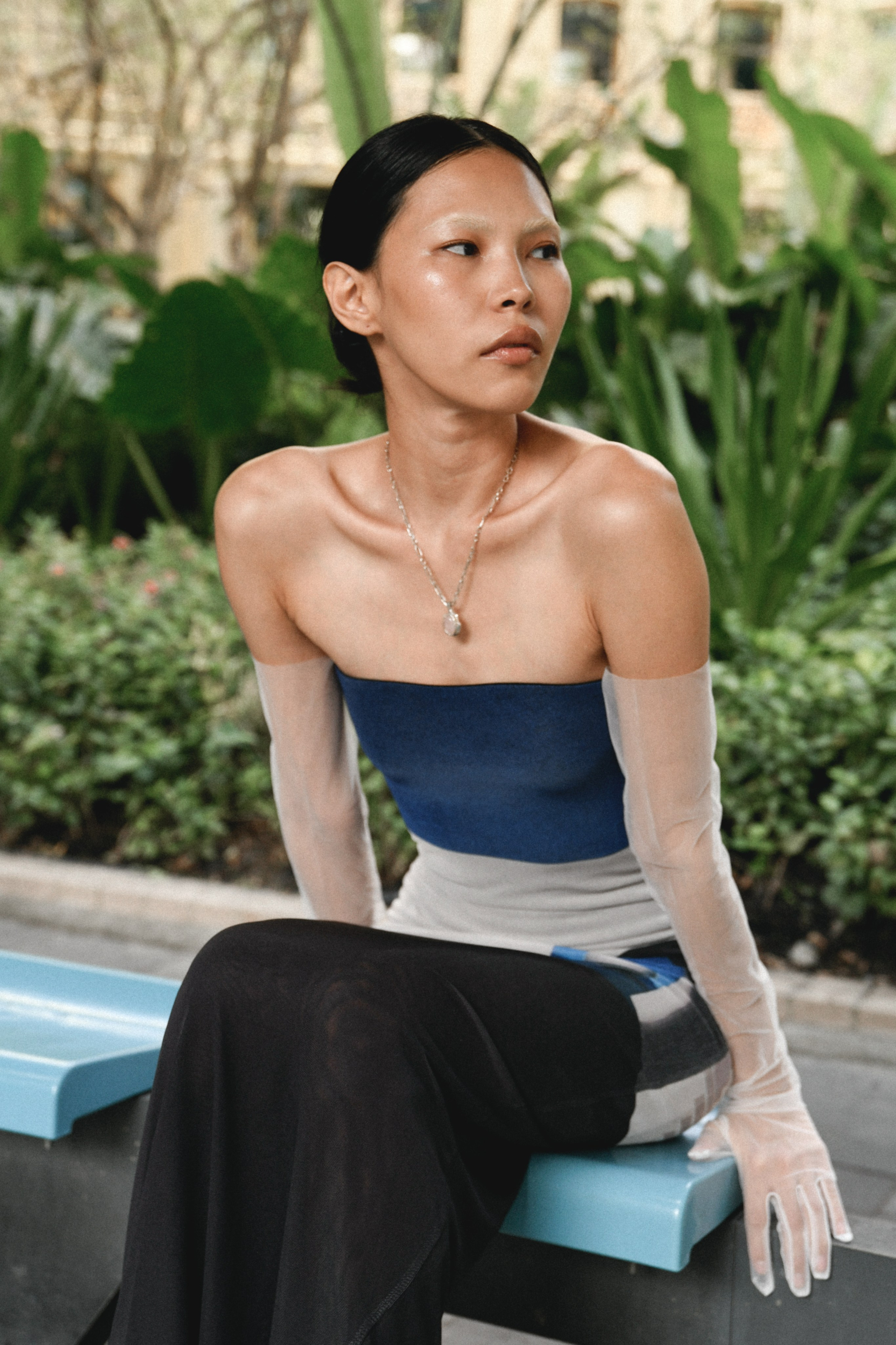 Street for Wiktoria Tao jewelry. Stylist