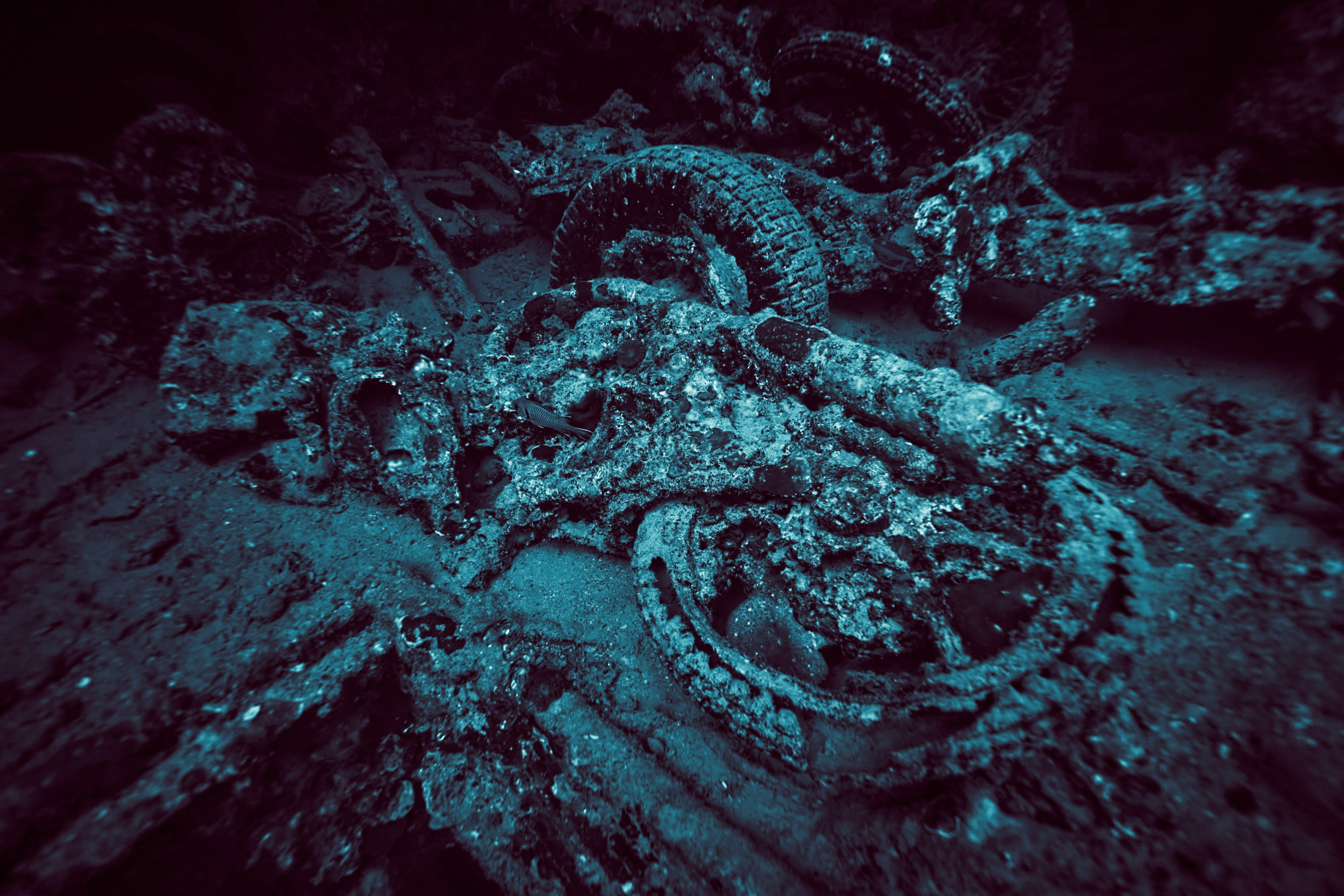 Underwater photographer Andriej Szypilow - photos of the mysterious SS Thistlegorm - sunken ship in the red sea