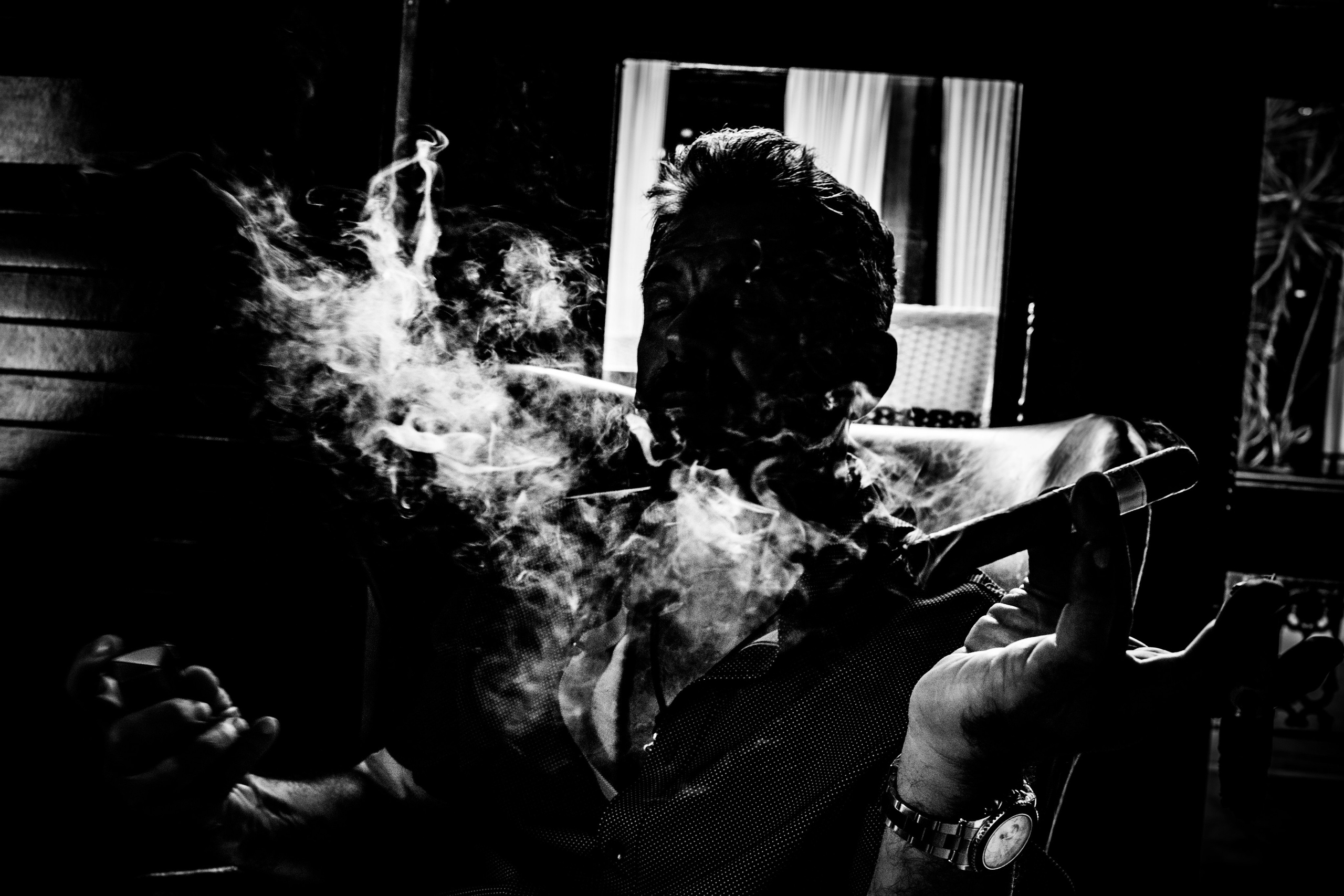 Burn Black and White Series. Out and About 239