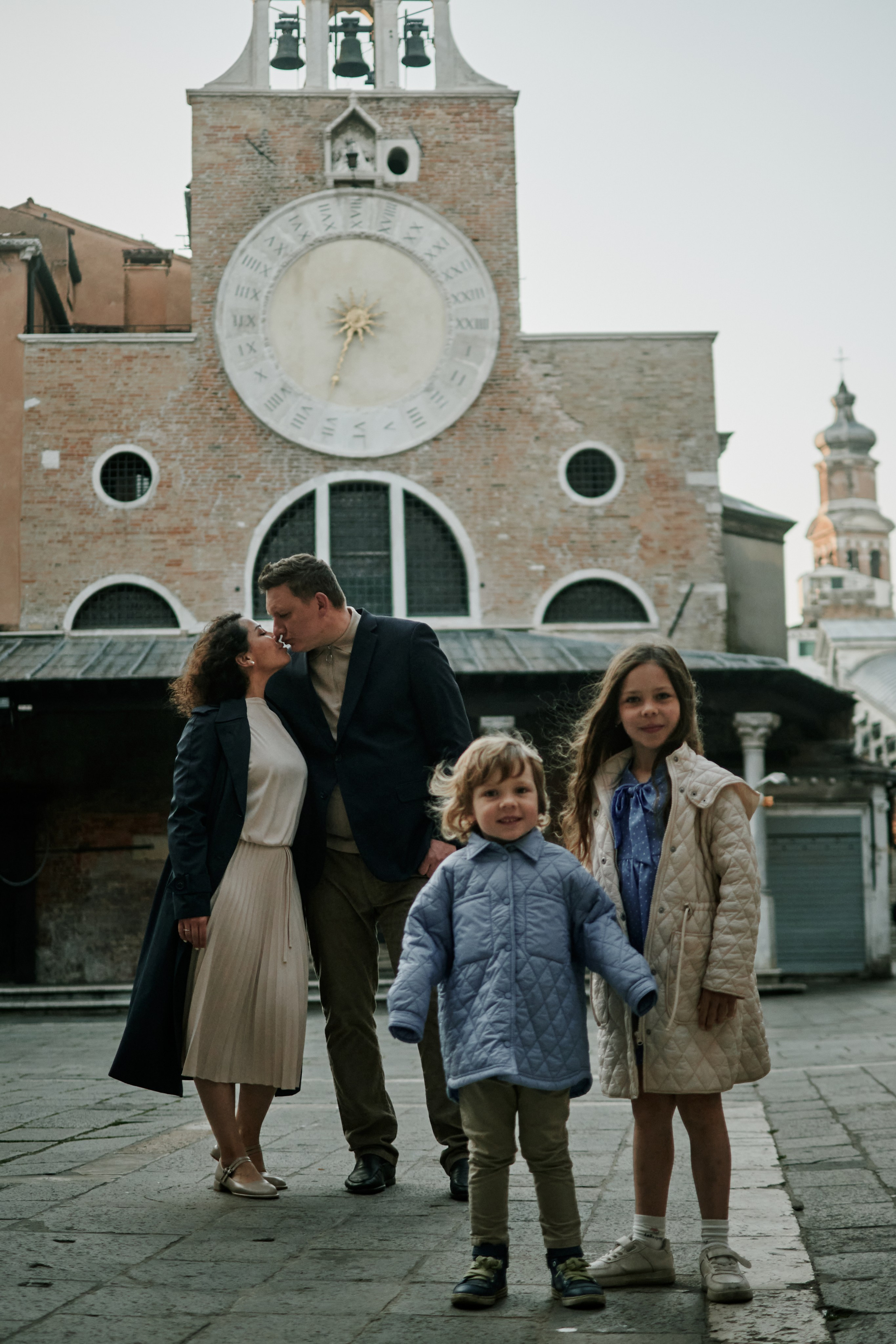 Morning Photosession for family in Venice. Фотограф в Венеции, Италия. Зотова Яна