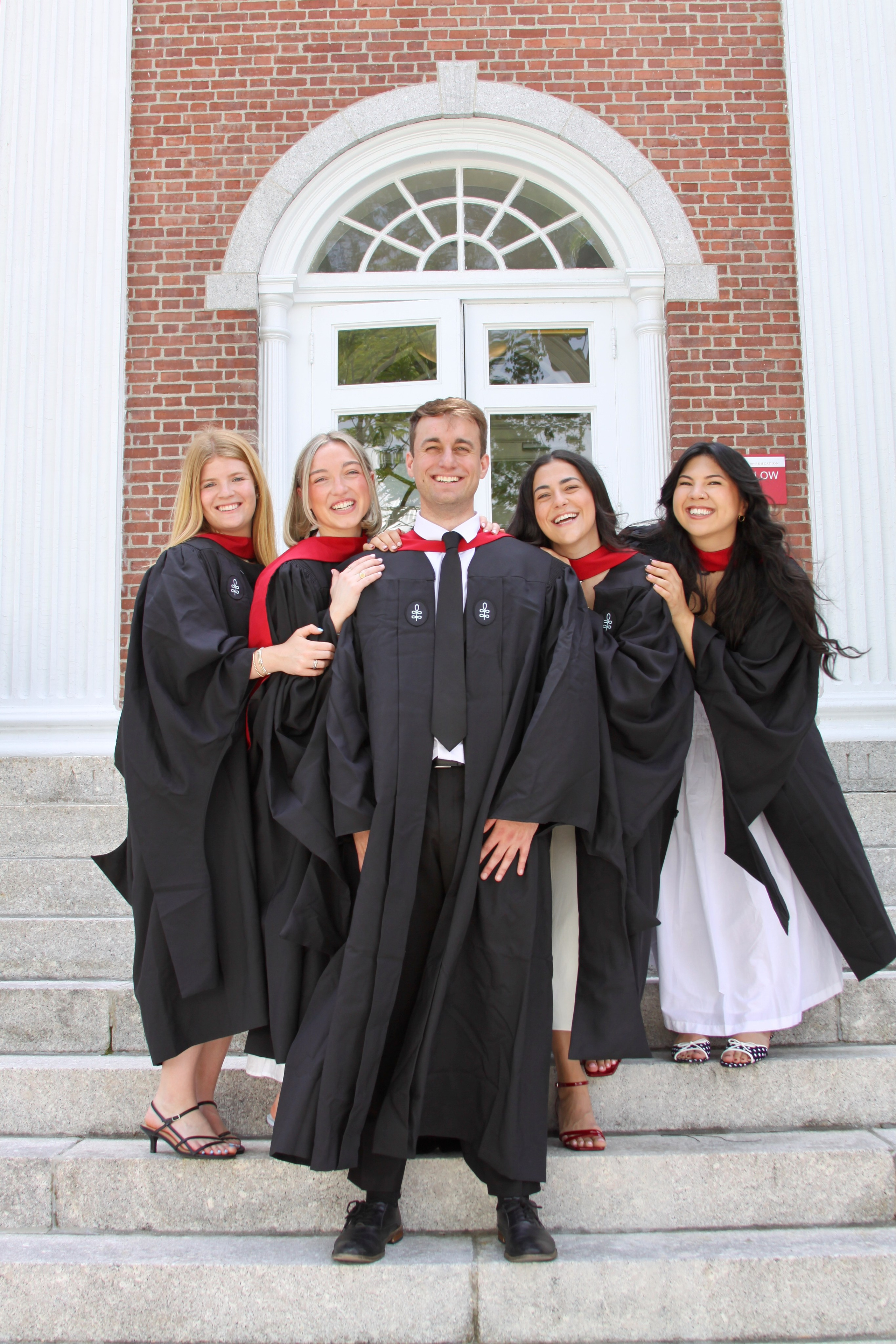 Masters graduation with Talia (group shoot). Kelly Sang, graduation and portrait photographer in Boston