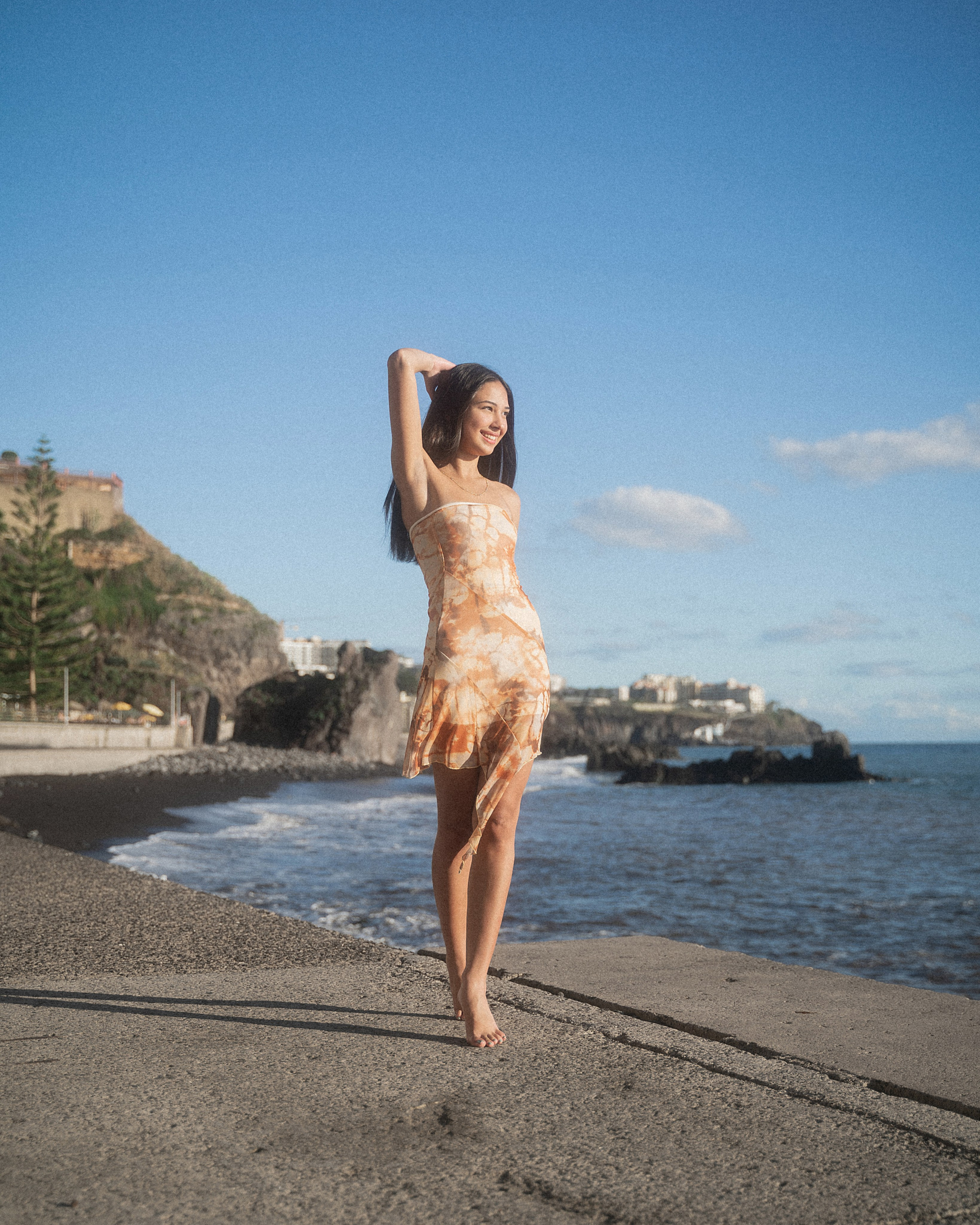 Sunset Portraits with Gabriella | Formosa Beach, Madeira Photography. Your photographer in Madeira