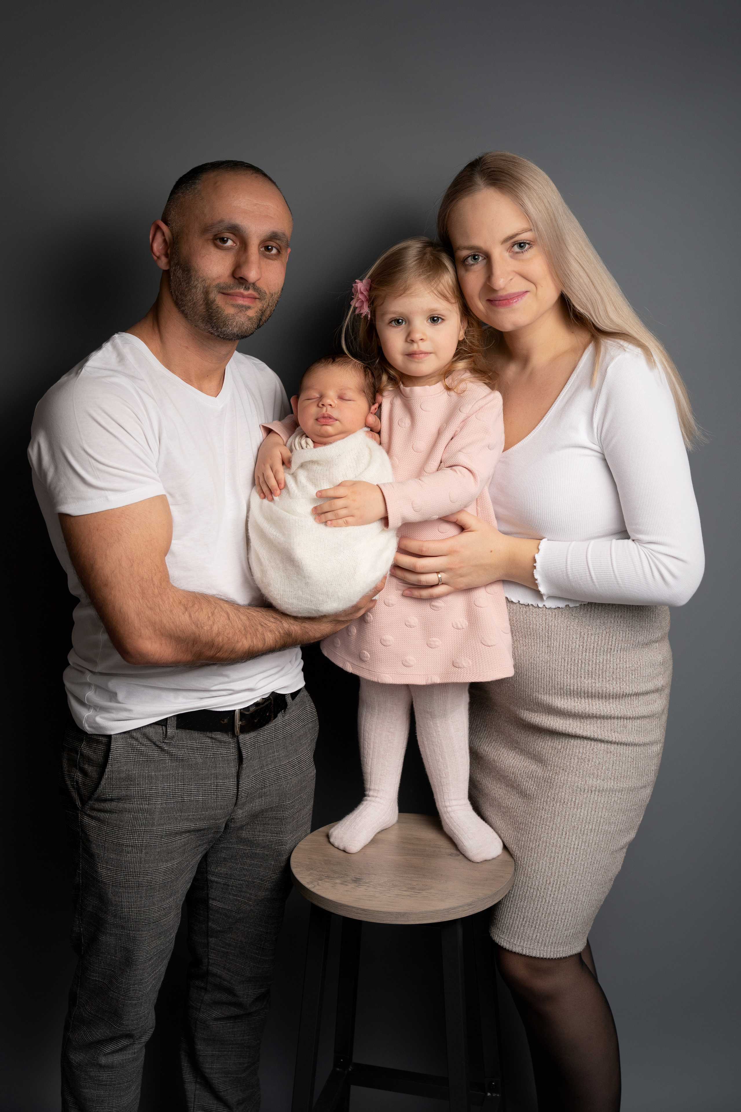 familie mit zwei Kindern