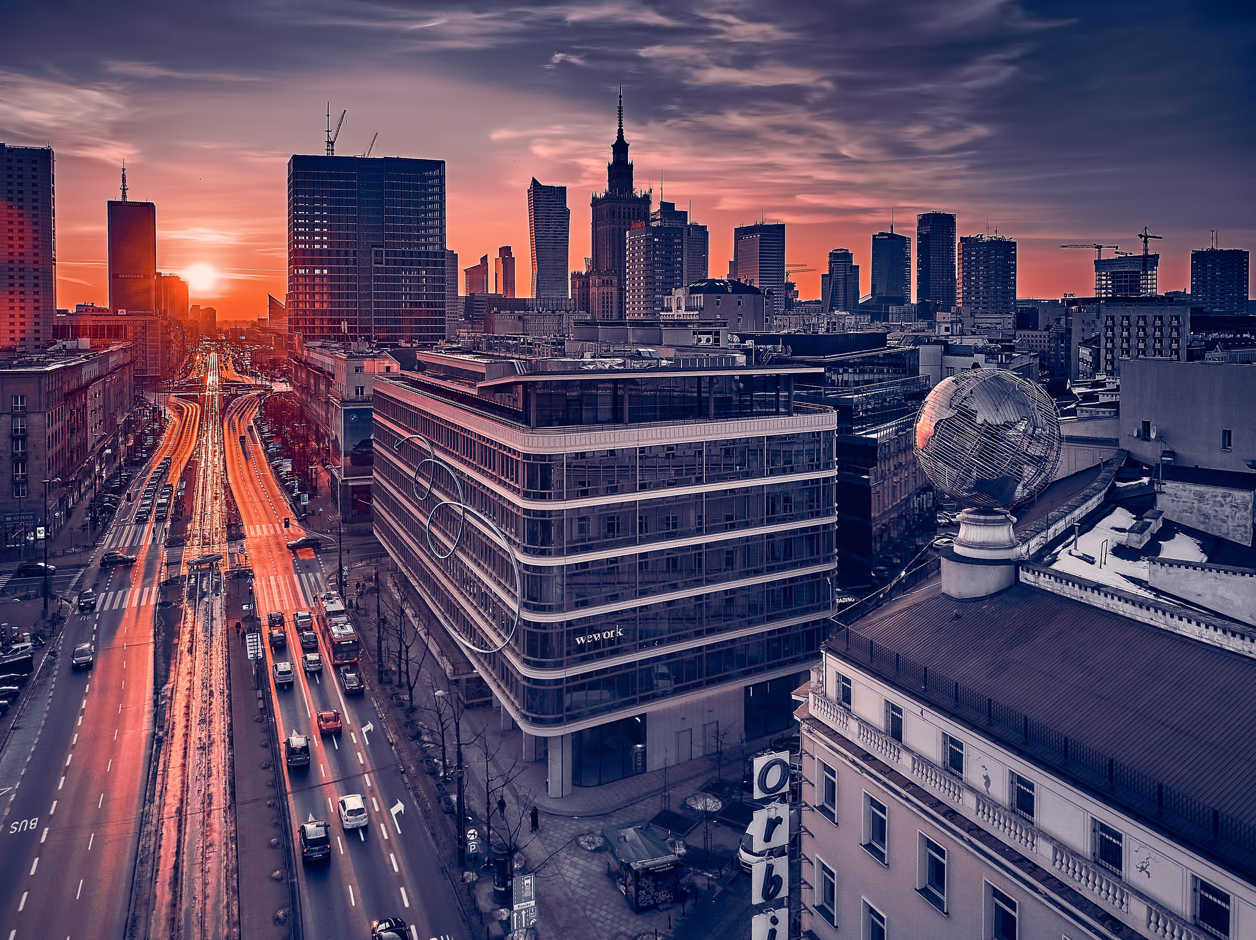 Lotnicza dronowa fotografia Warszawy - Miasto widziane z lotu ptaka. Андрей Шипилов — Фотография & Видеография