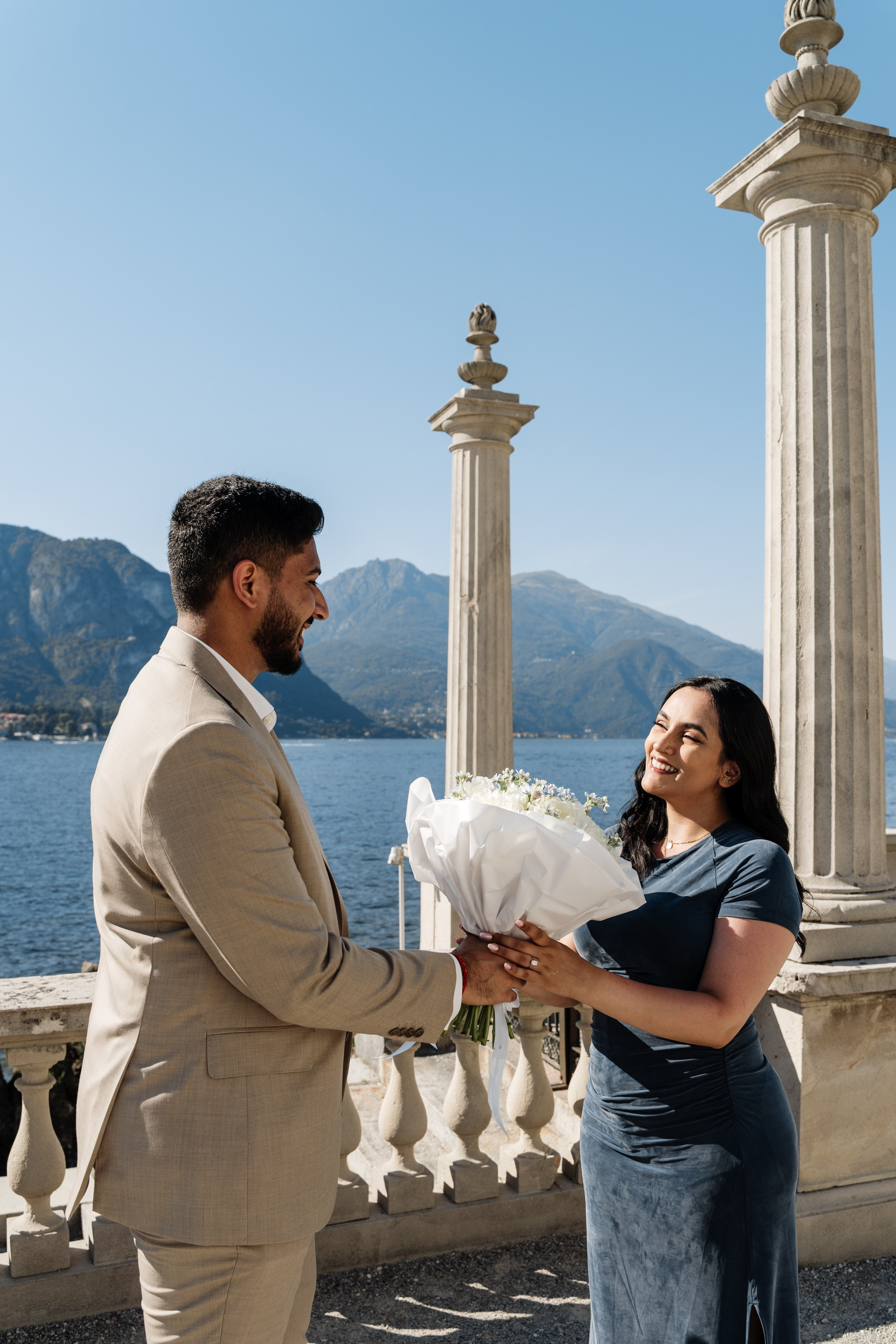 Villa Melzi Secret Proposal. Lake Como Proposal Photographer | Surprise Proposals & Engagements