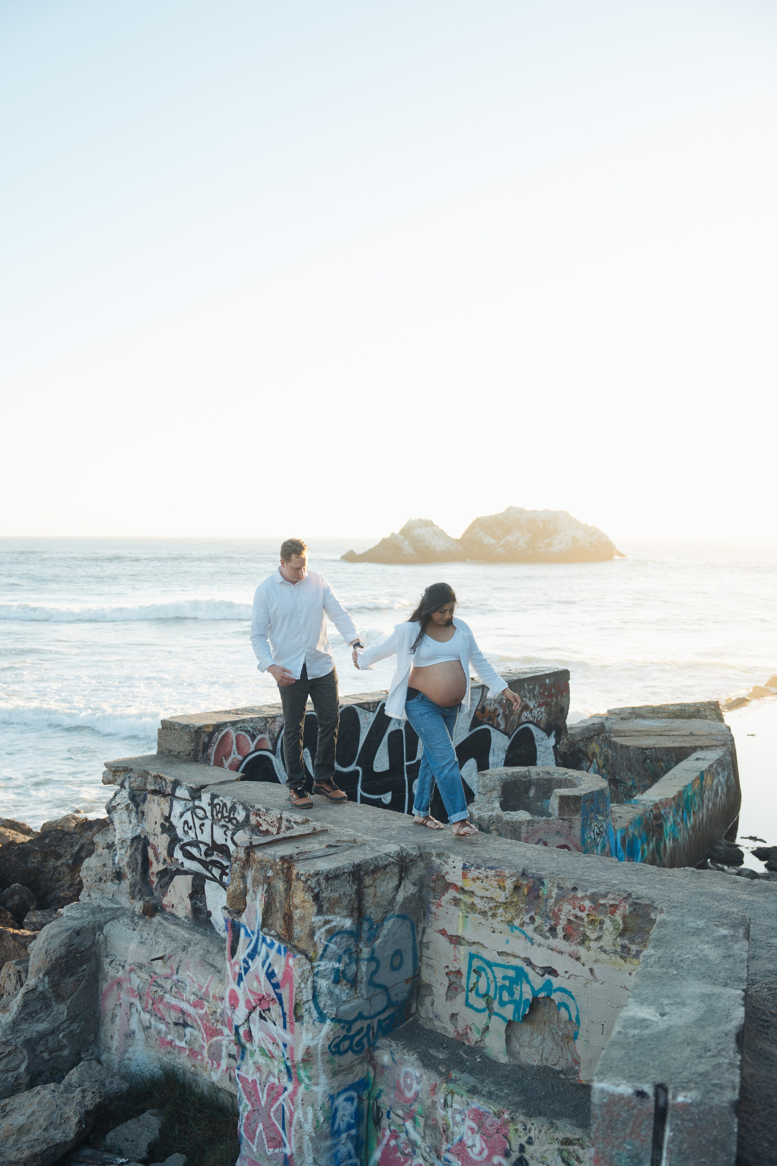 Deicy Maternity Session at Sutro Baths. Soulo Photography | San Francisco Bay Area Based Photographer