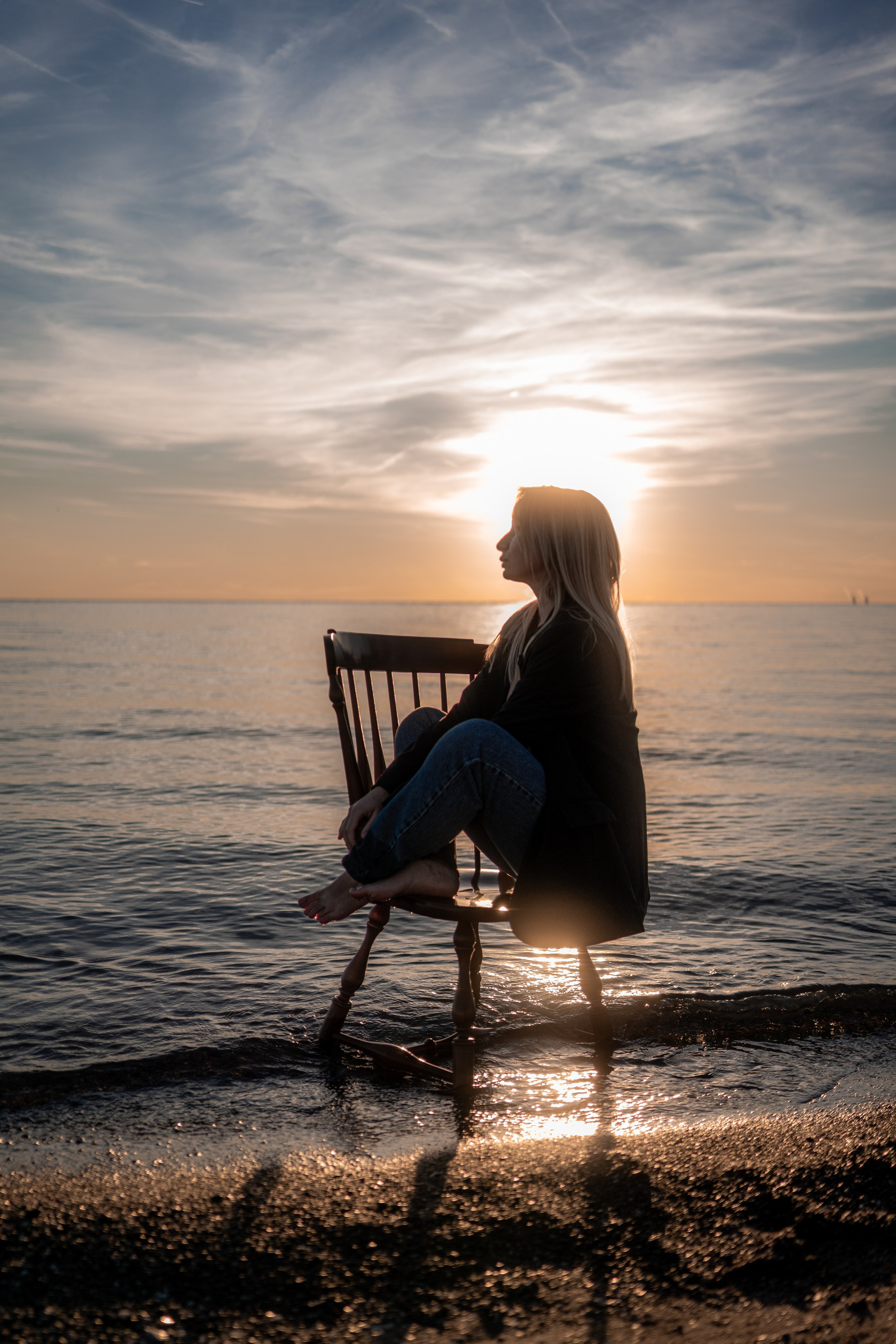 Individual portrait session in Windsor, Ontario, with a focus on creativity and capturing authentic moments in a fresh way.