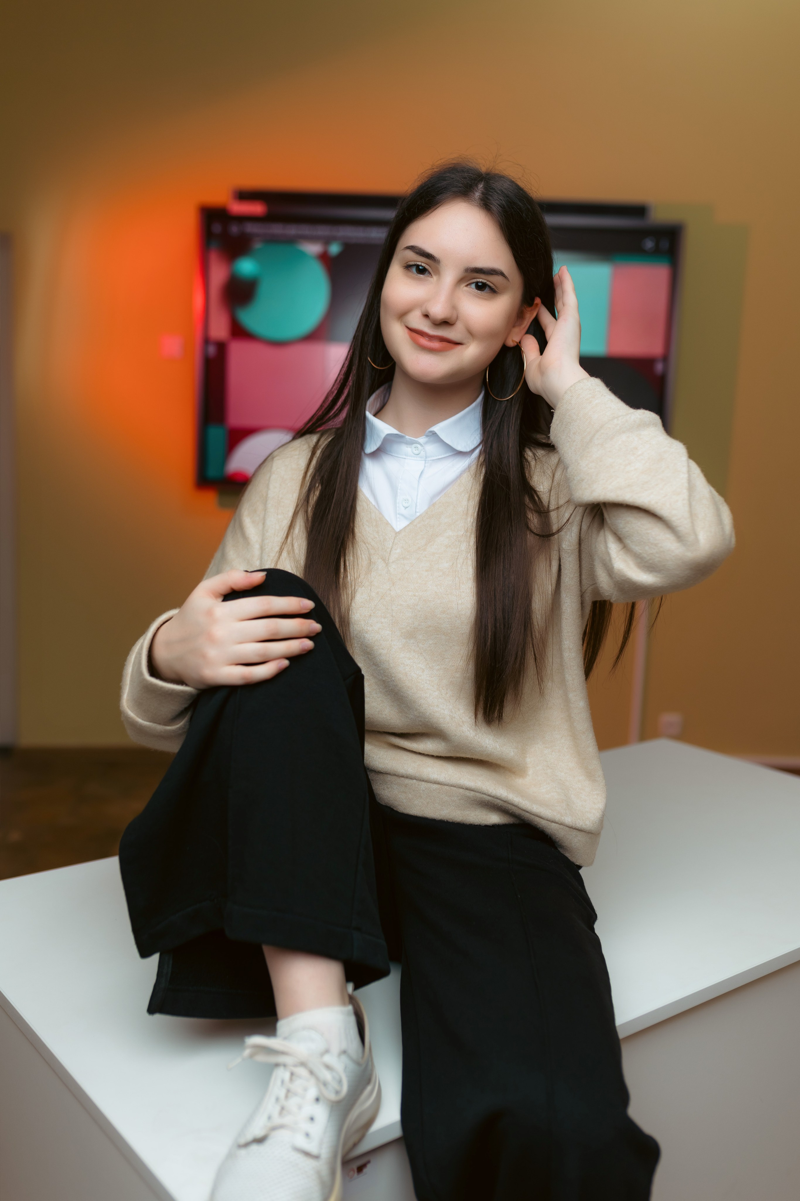 Portret artistic elevă pentru album personalizat de absolvire