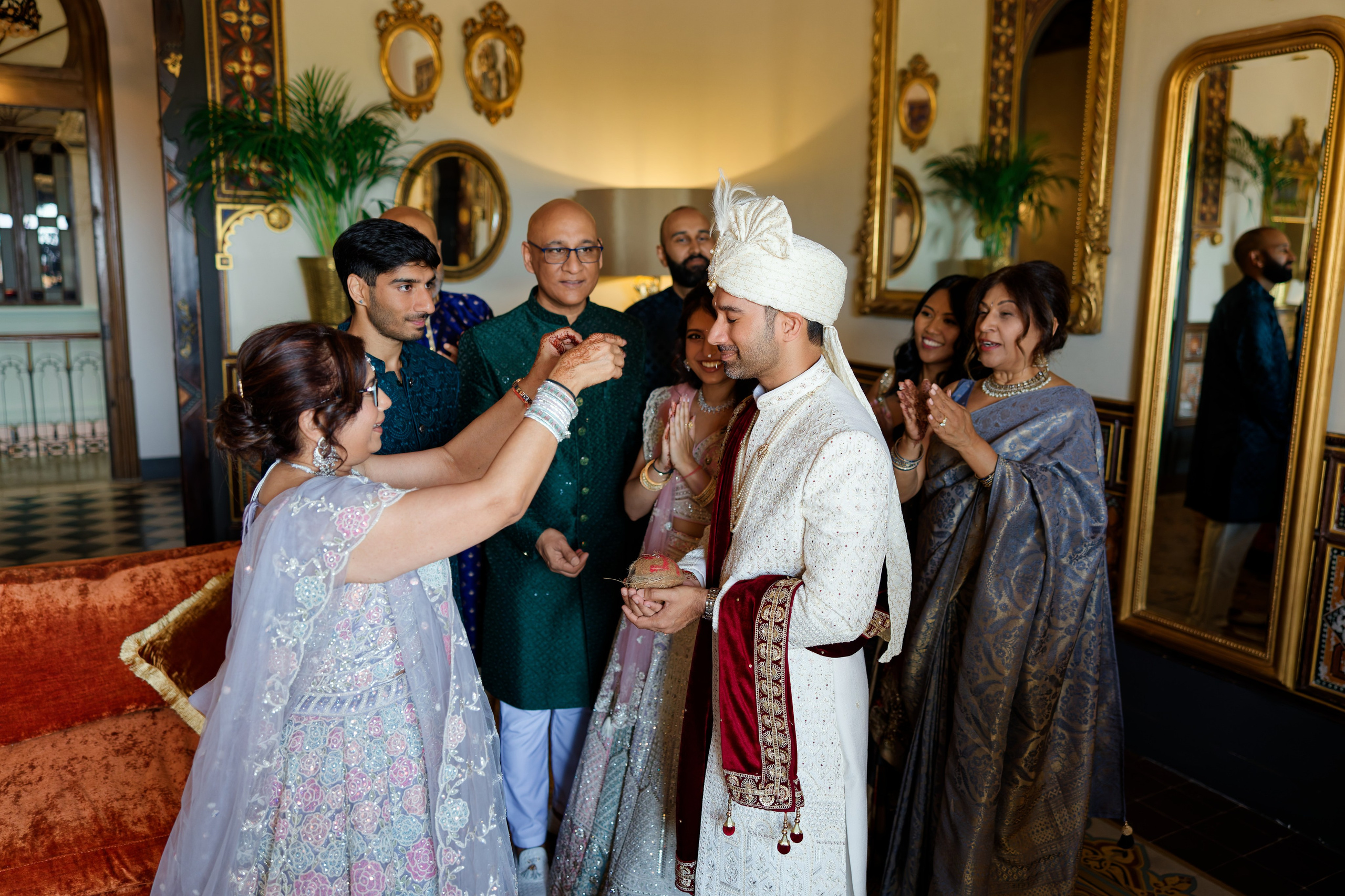 Indian wedding at Gran Villa Rosa, Barcelona