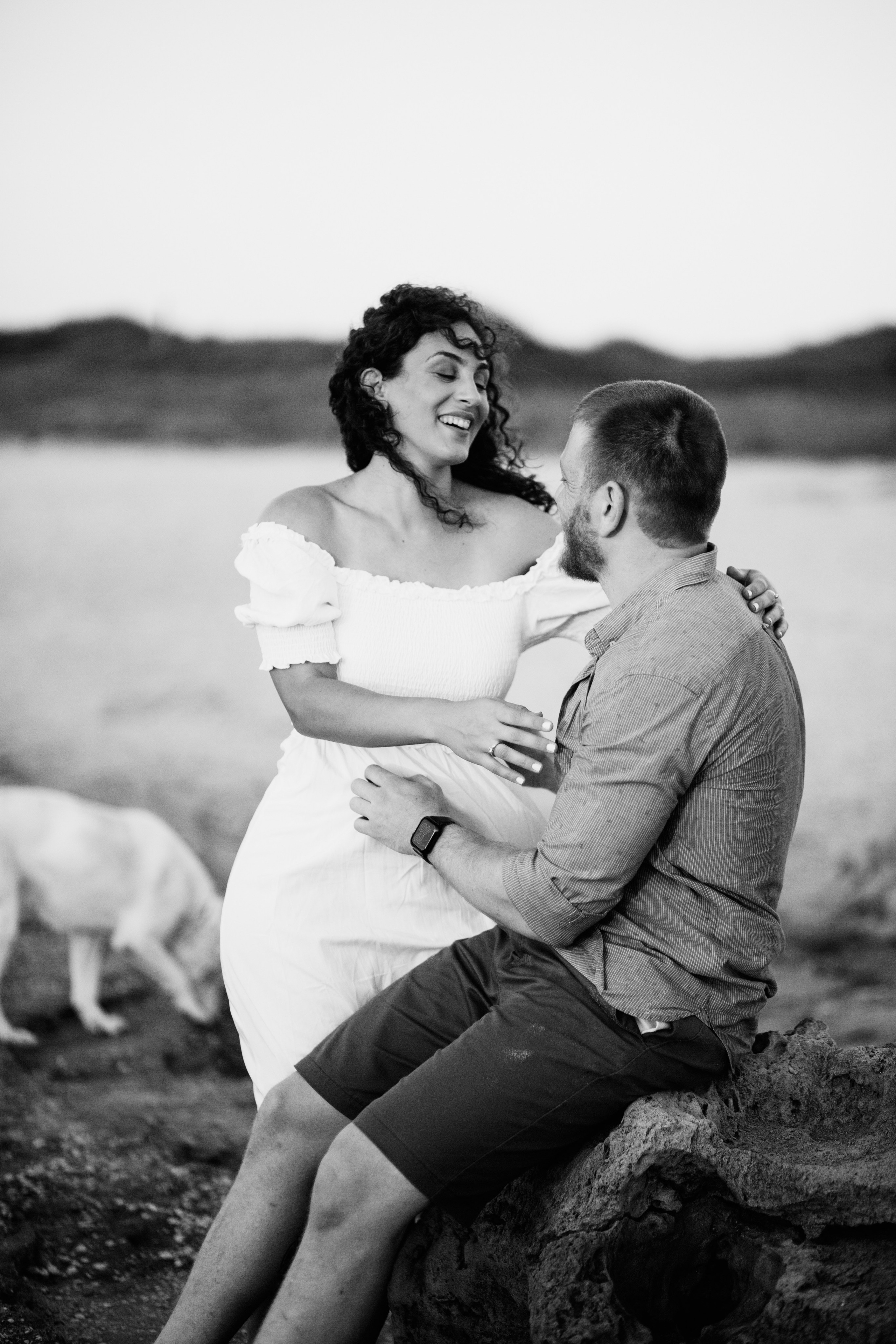 Pre wedding session at Nahsholim beach. Family photographer in Israel