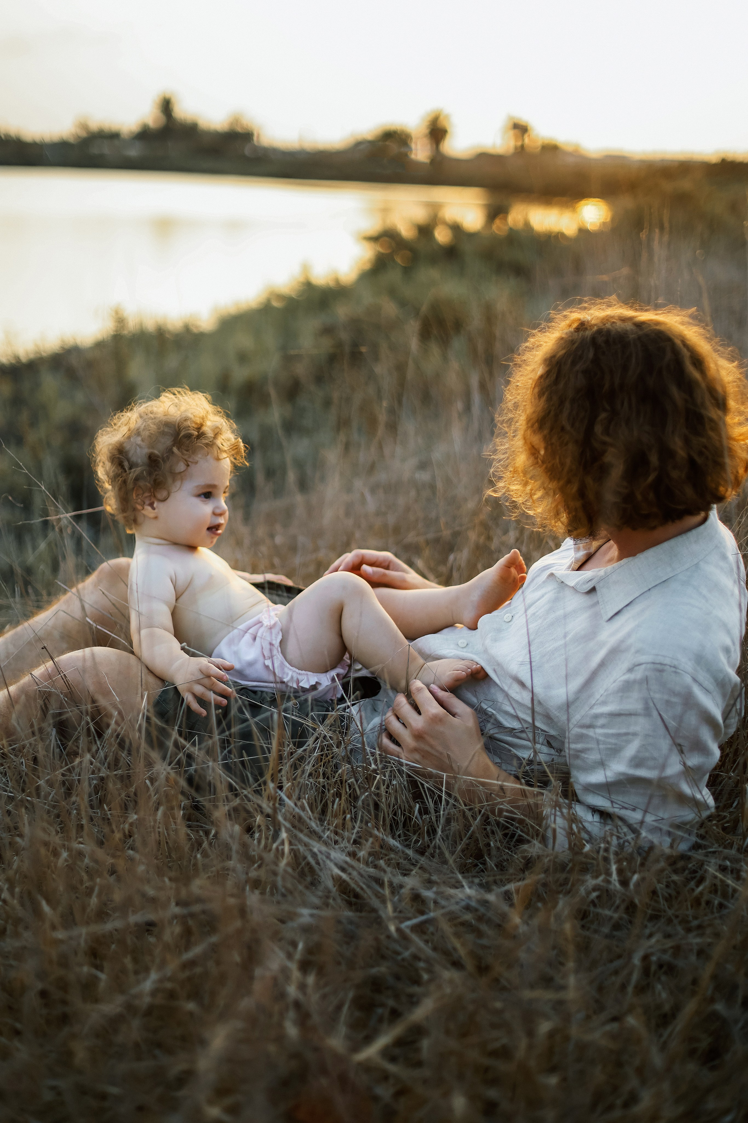Little curls in Atlit. Family photographer in Israel