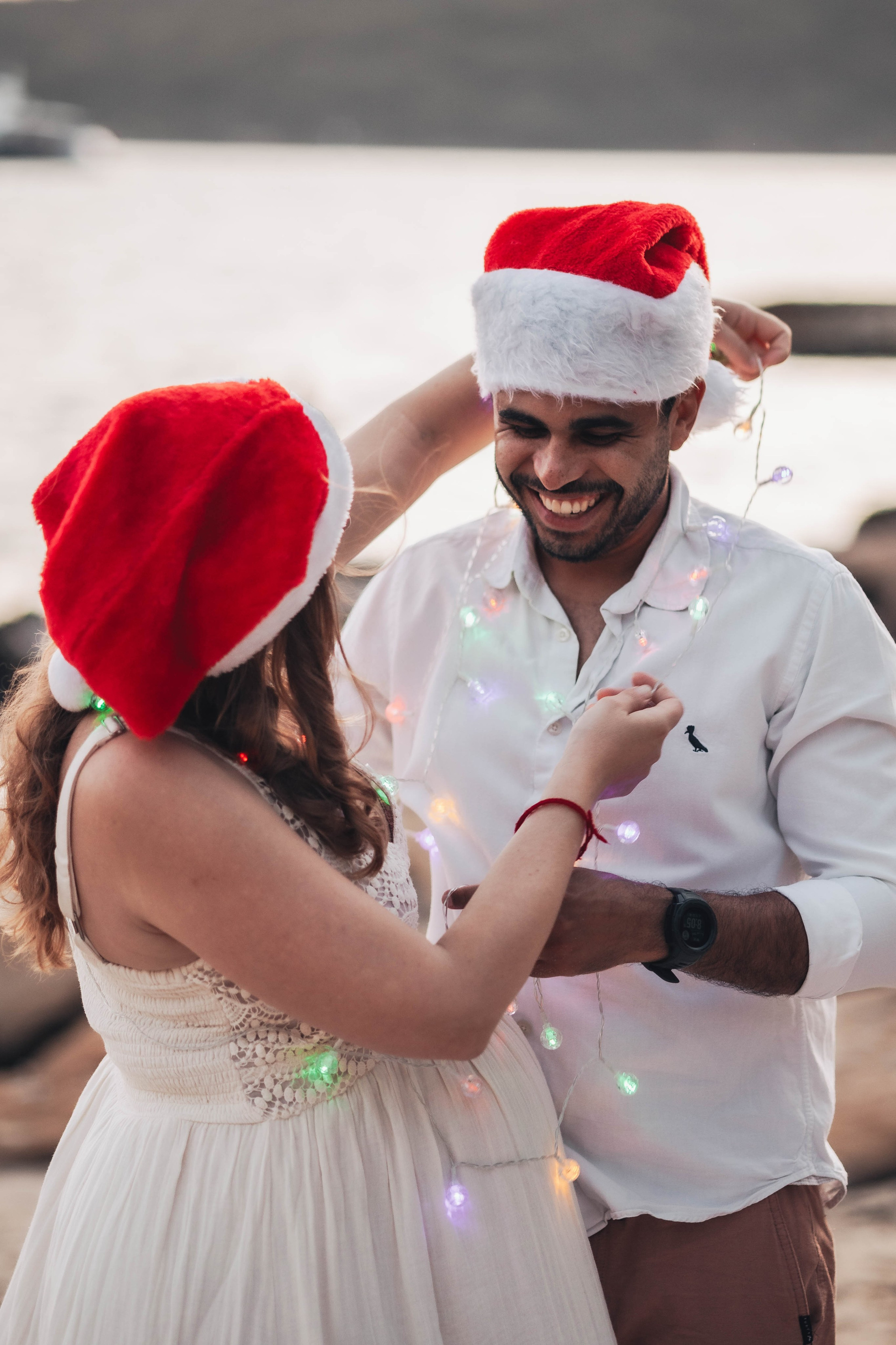 Heather + Tulio + Pregnant + Christmas. True Story Photography