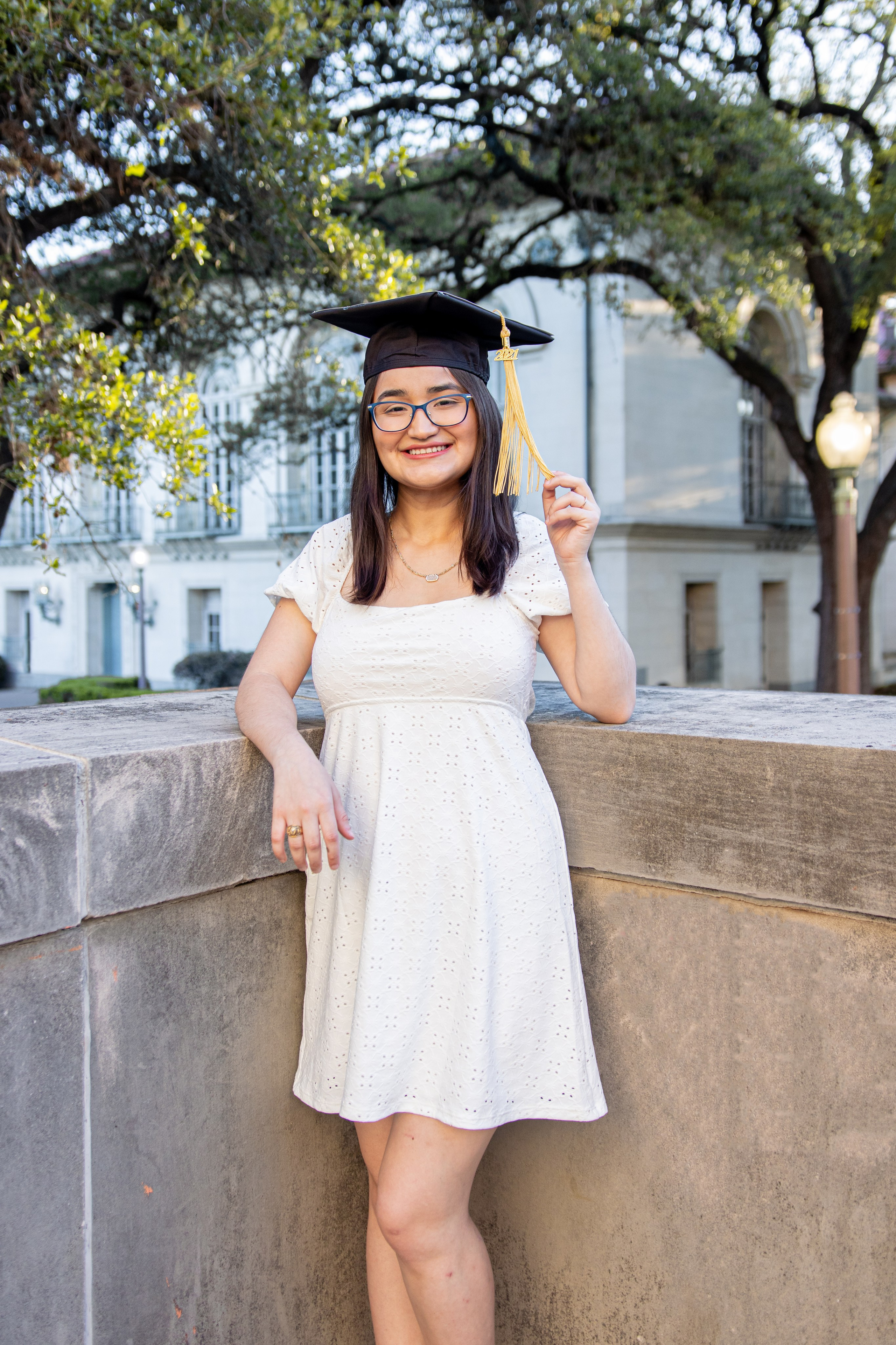 Yulissa's graduation photoshoot at the University of Texas