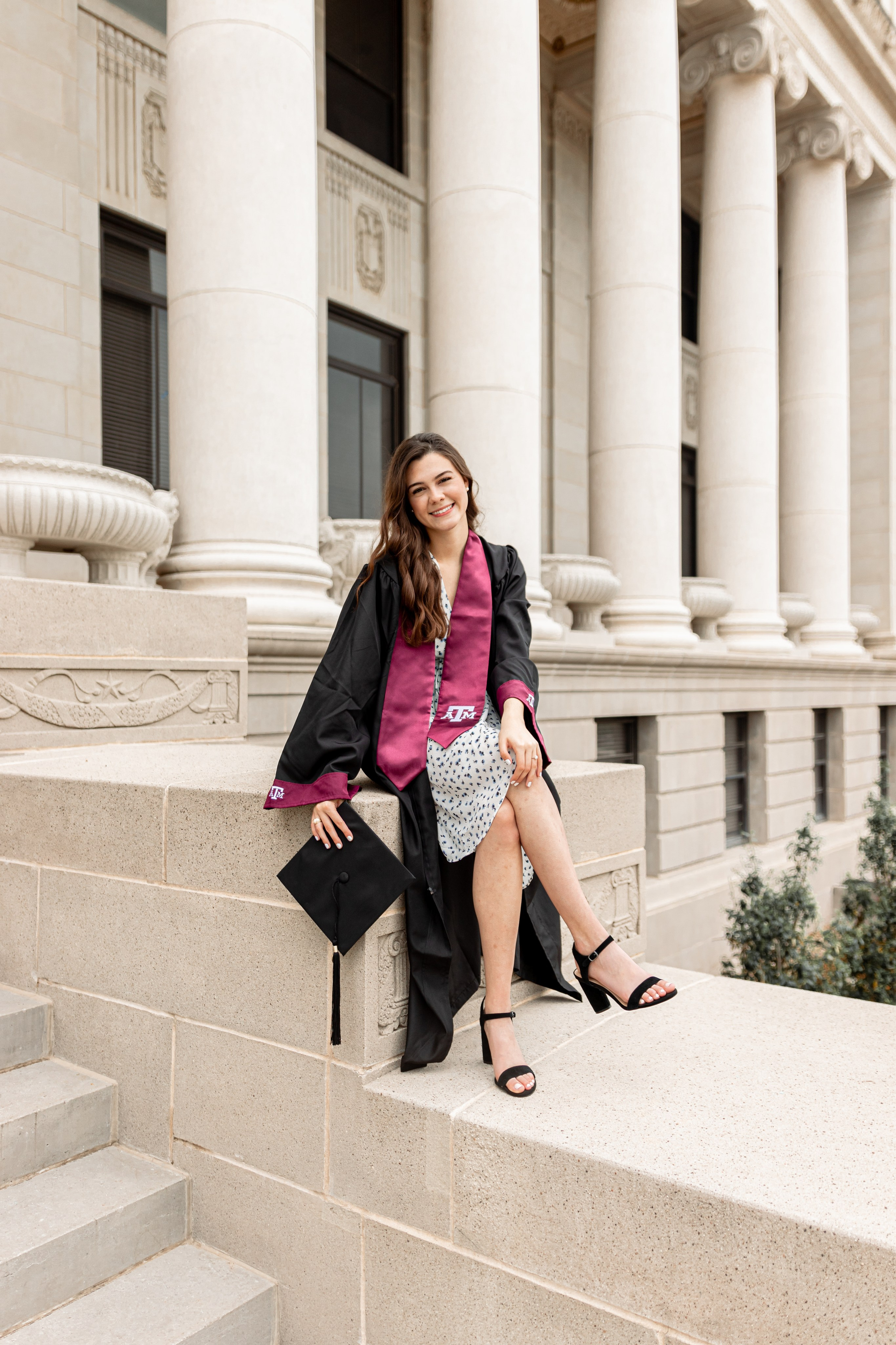 Lauren’s graduation photoshoot at Texas A&M University