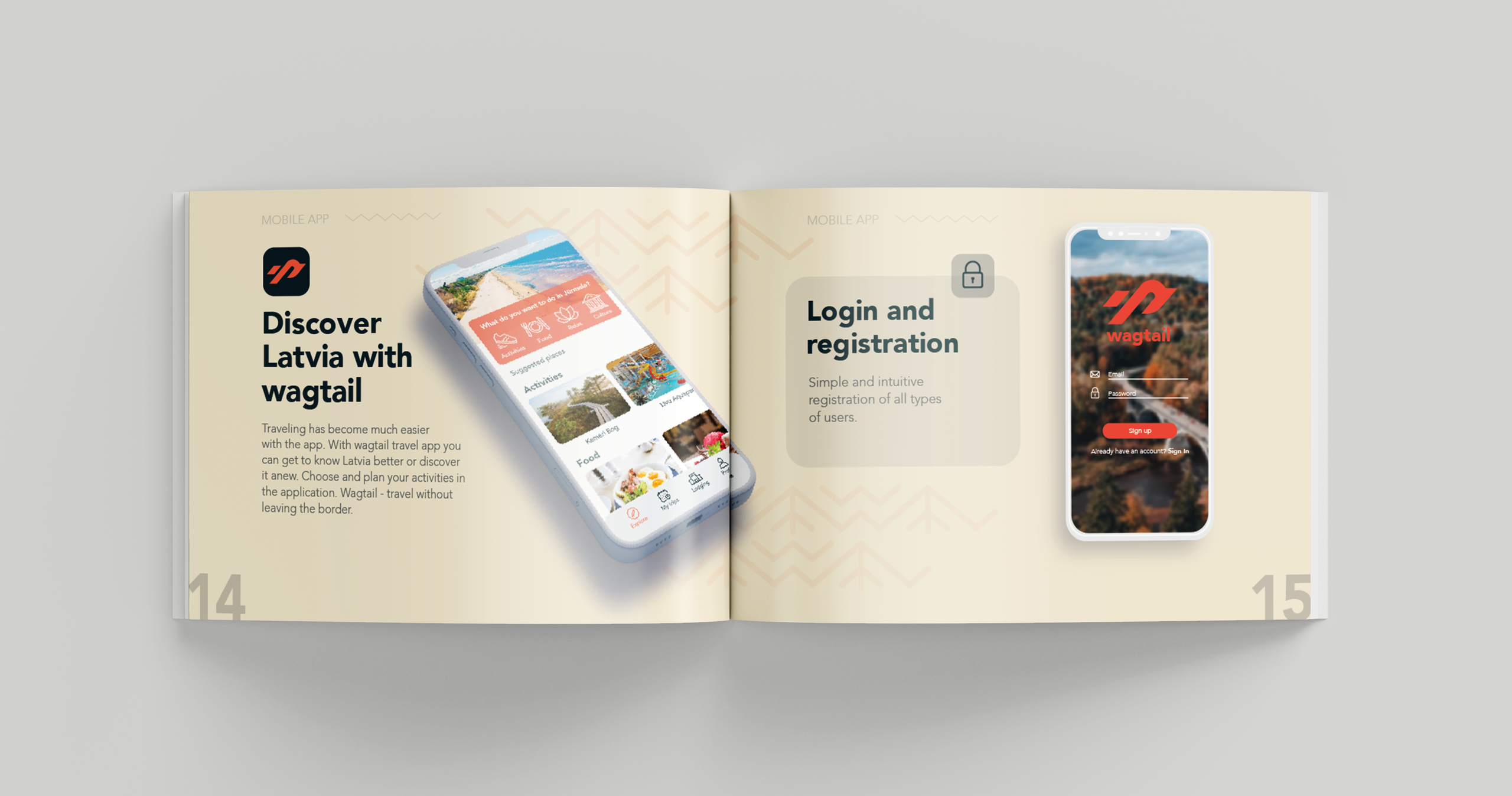 Wagtail Brand Identity & Mobile App design. ContentLab — визуальный контент для бизнеса |📍Рига