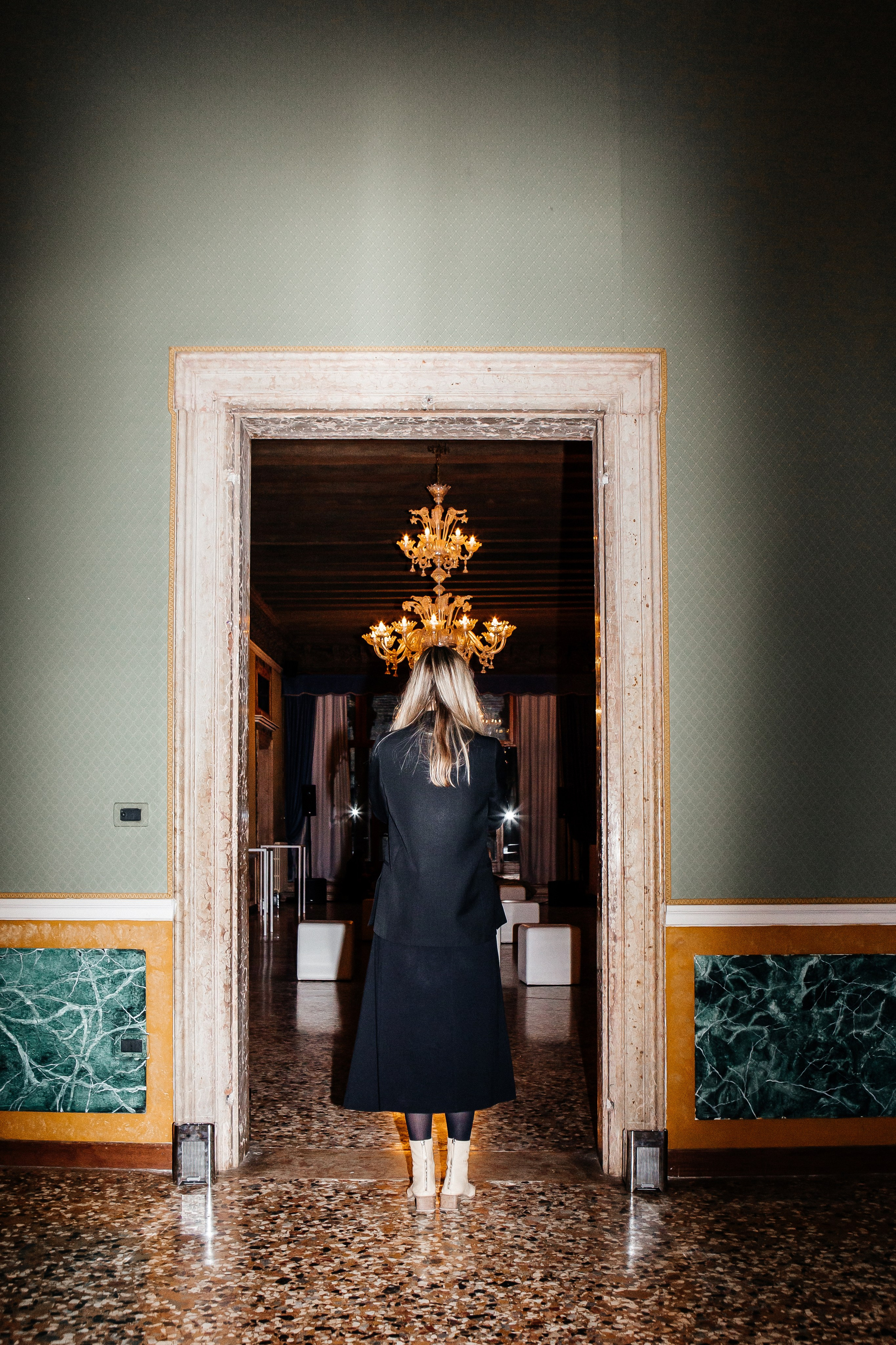 The wonderful party in the ancient palazzo of Venice