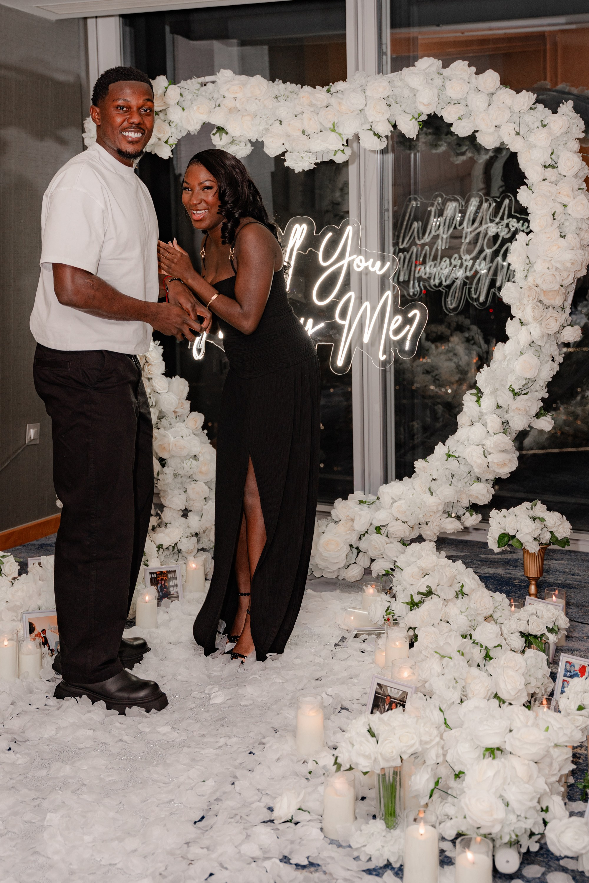 The proposal in The Shard. Tonya Kyrylenko photographer in London