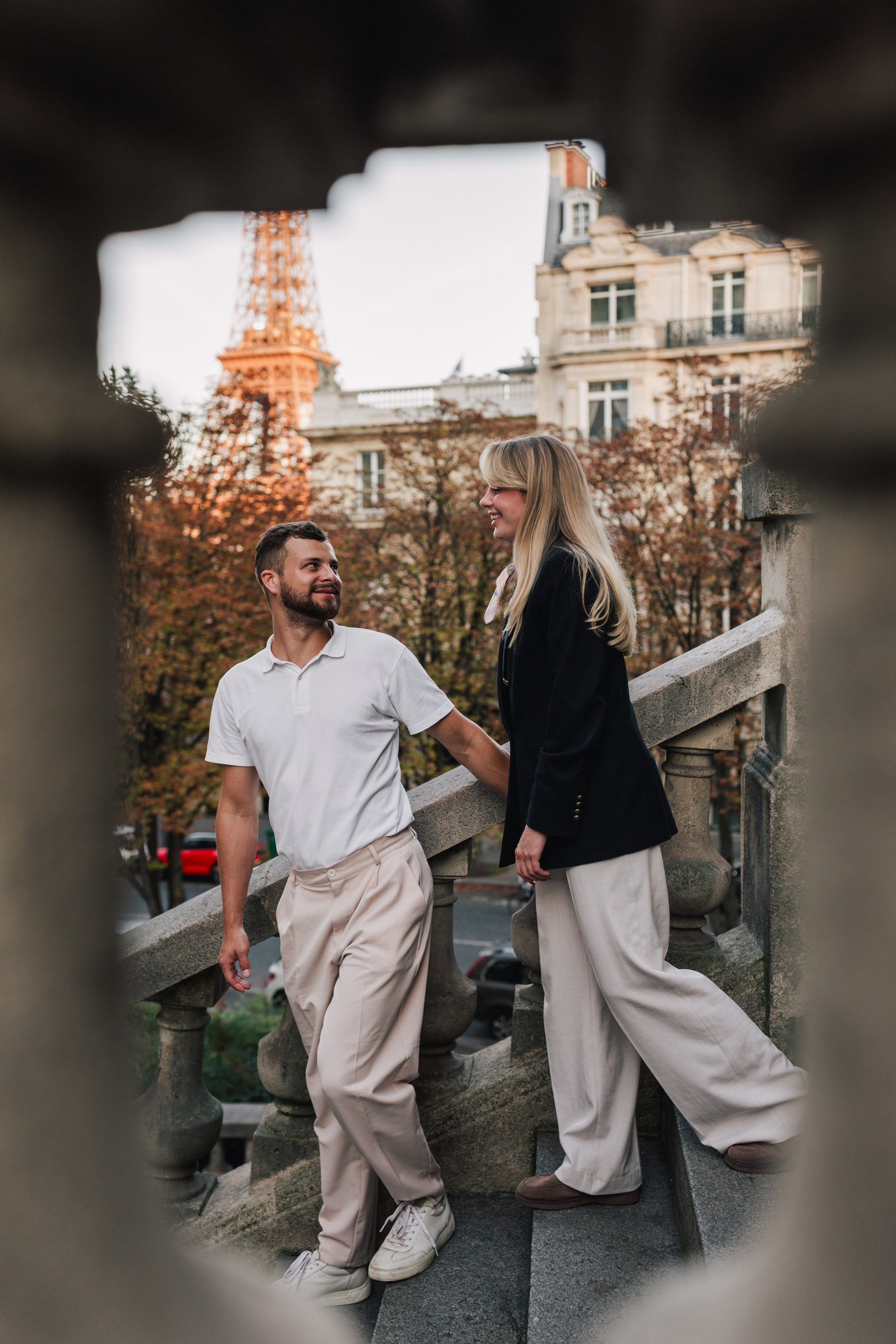 Paris couple shooting. Фотограф, Руан, Франция