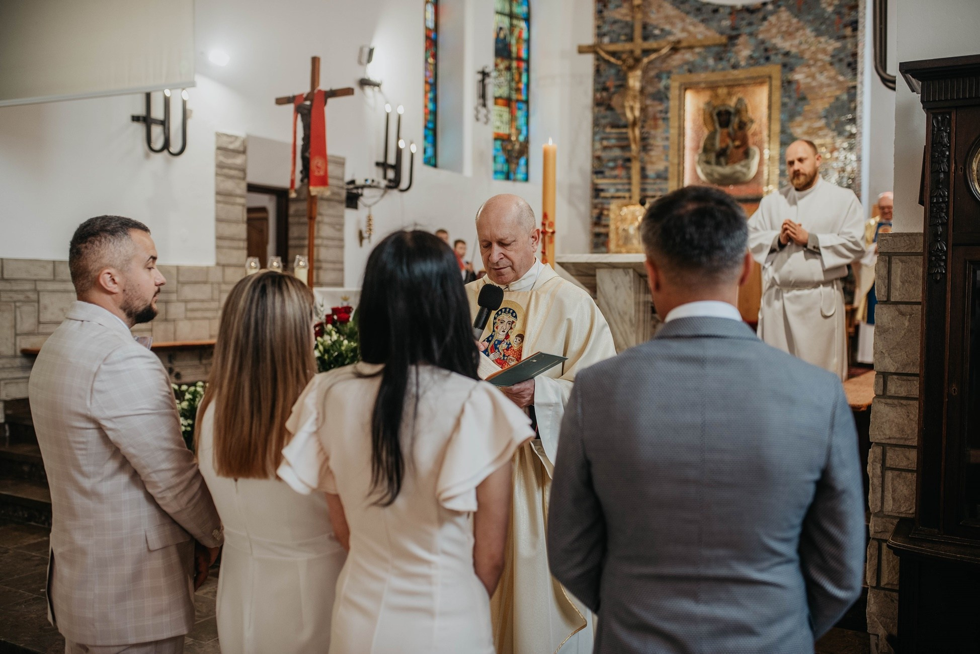 Chrzest Święty Leosia. Dominika Strachacka Fotografia | Fotograf ślubny i rodzinny Opole Lubelskie Lublin